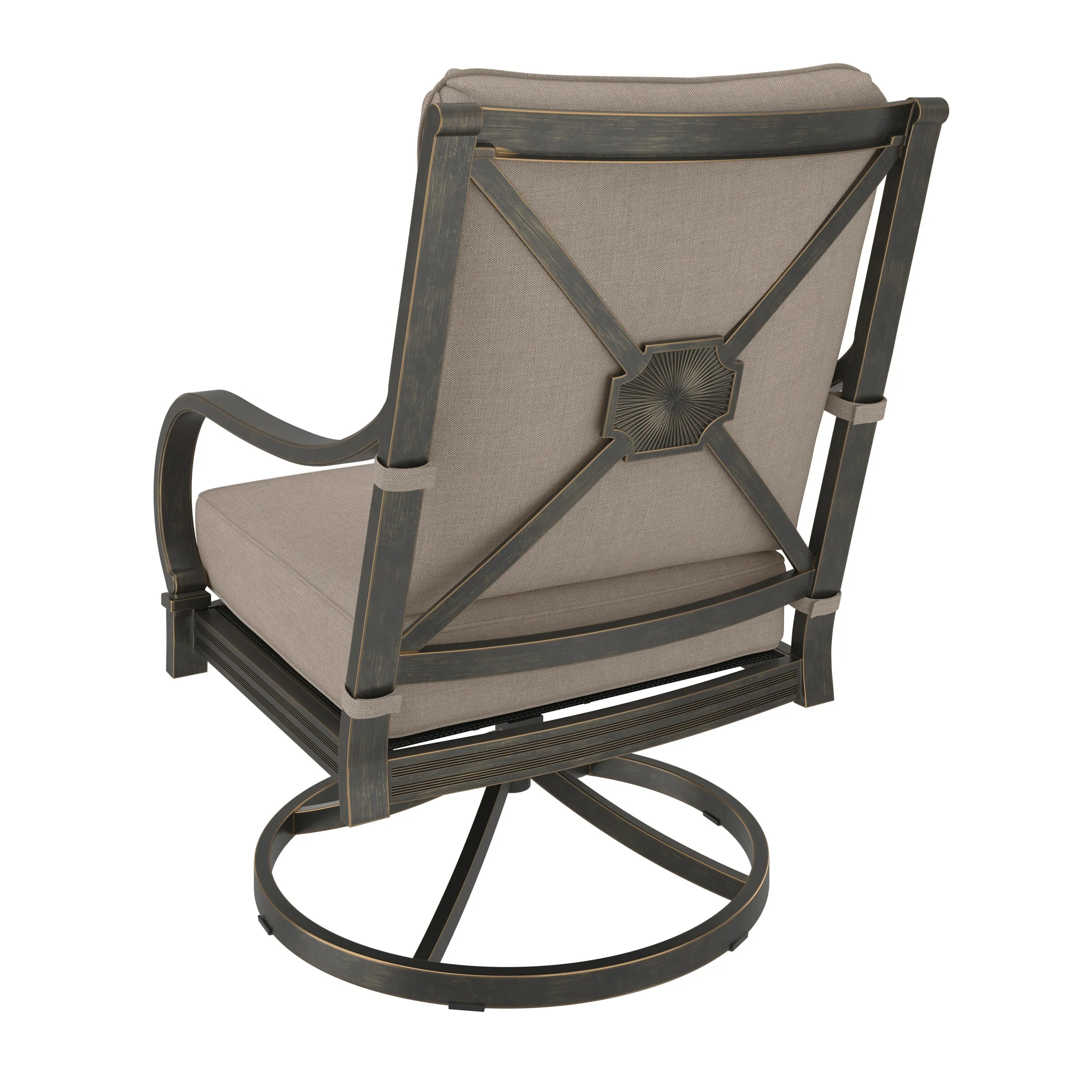 Napili High-Back Swivel Rocker Club Chair