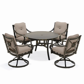 Napili 5 Piece Dining Set w/ 4 Swivel Rockersaluminum alloy outdoor sofa set
