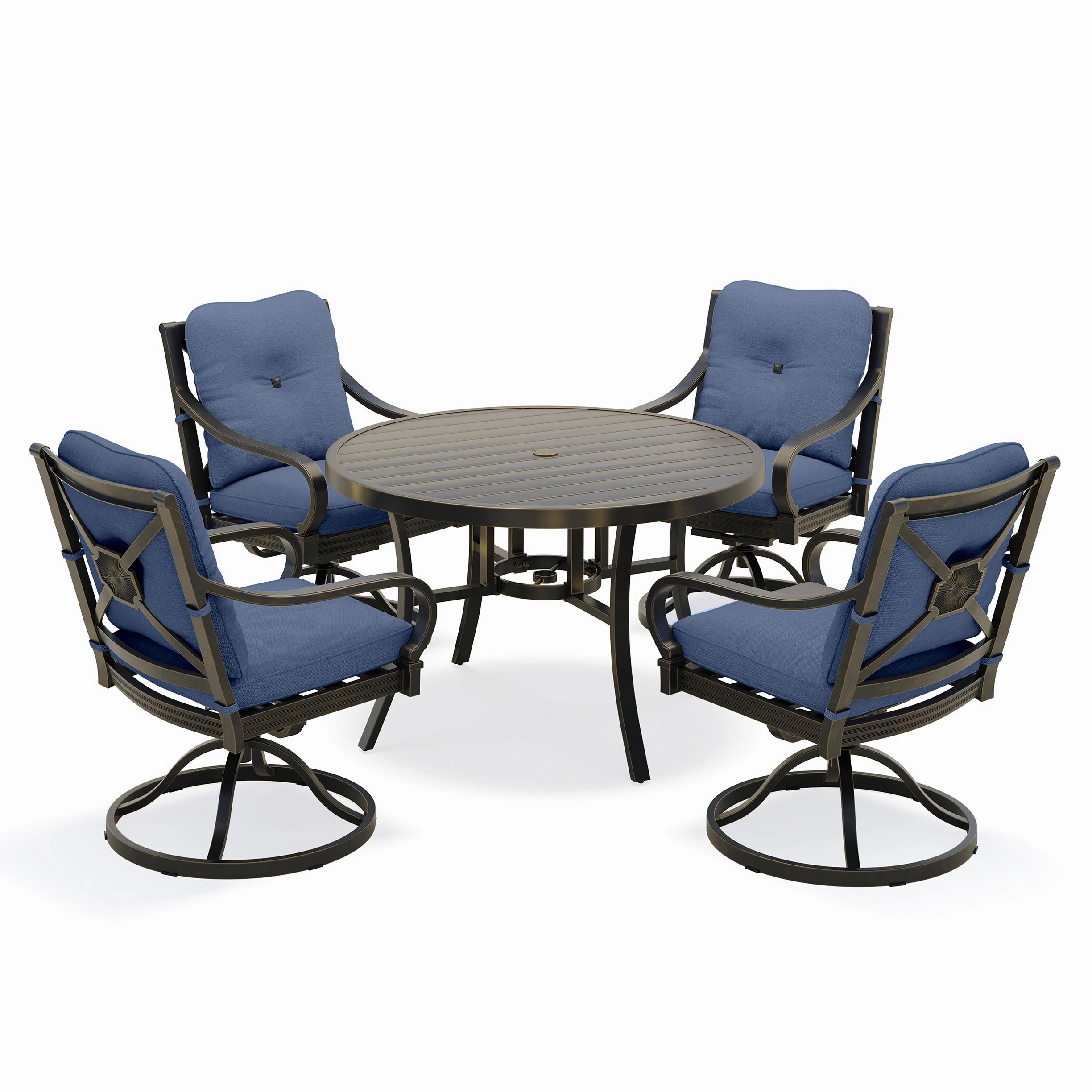 Napili 5 Piece Dining Set w/ 4 Swivel Rockers