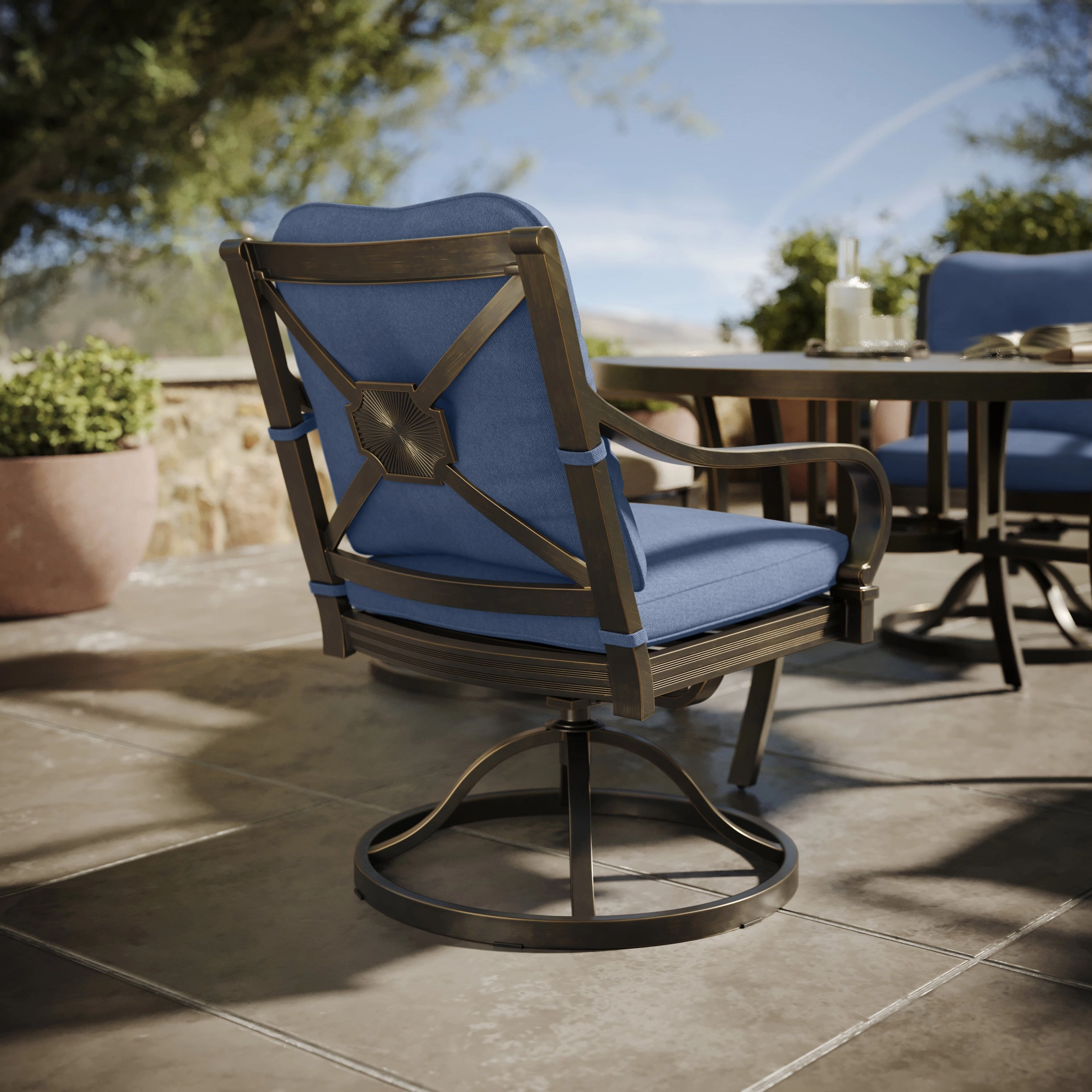 Napili 5 Piece Dining Set w/ 4 Swivel Rockers