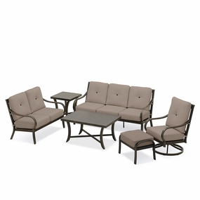 Napili 6 Piece High-Back Swivel Rocker Sofa Setaluminum alloy outdoor sofa set