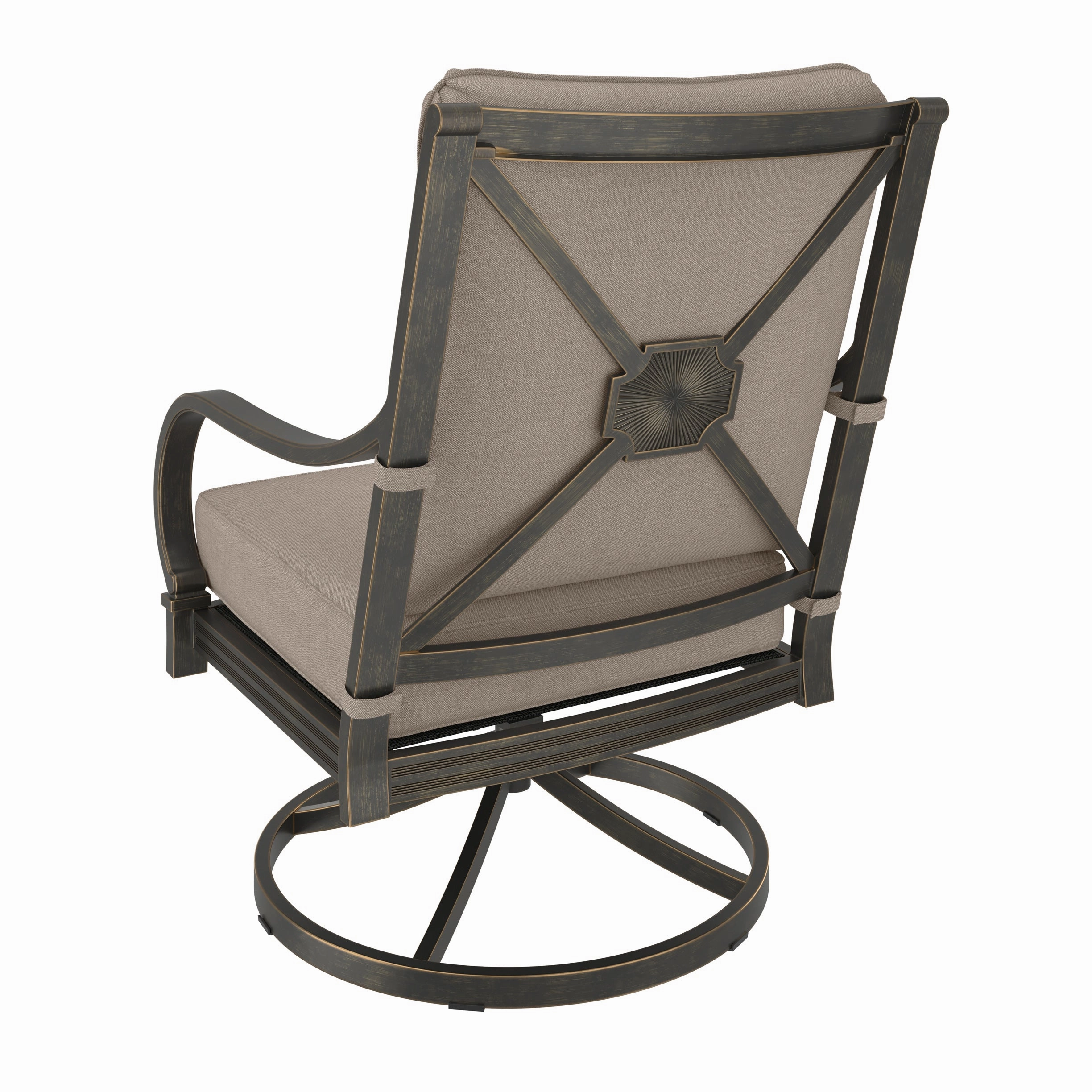 Napili High-Back Swivel Rocker Club Chair