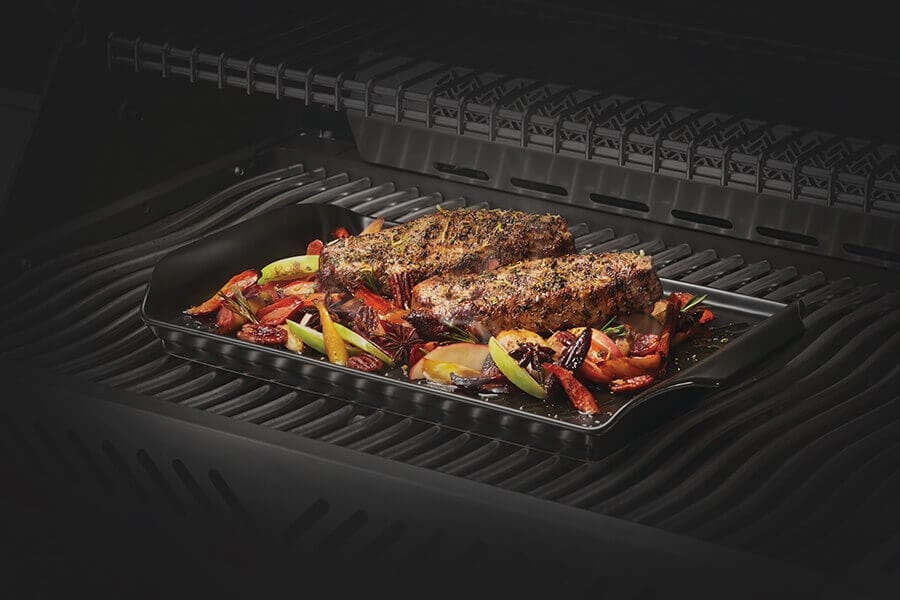 Napoleon Ceramic Roasting Pan and Beer Can Chicken Roaster Set 70150