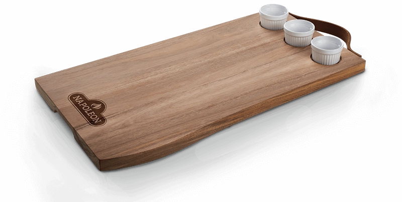 Napoleon Charcuterie Board with 3 Ramekins 70112Stainless steel BBQ tool set