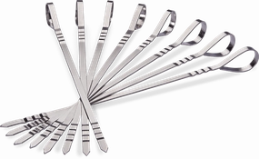 Napoleon Eight Stainless Steel Multifunctional Skewers 70015Stainless steel BBQ tool set