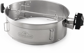 Napoleon Heavy Duty 22-inch Rotisserie Kit for Charcoal Kettle NK22 and PRO22 69221Stainless steel BBQ tool set