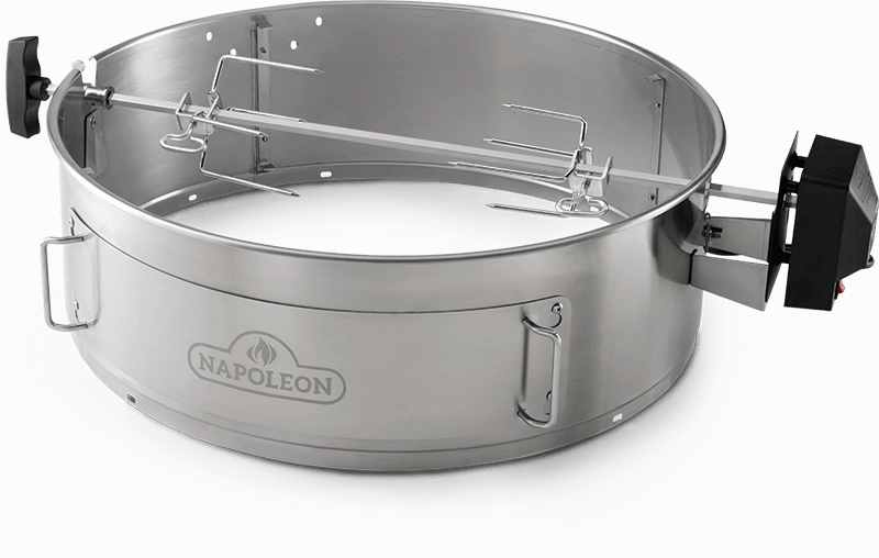 Napoleon Heavy Duty 22-inch Rotisserie Kit for Charcoal Kettle NK22 and PRO22 69221Stainless steel BBQ tool set