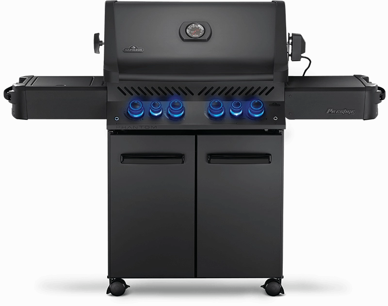 Napoleon Phantom Prestige 500 RSIB with Infrared Side and Rear Burners Gas Grill P500RSIB professional outdoor BBQ grill set
