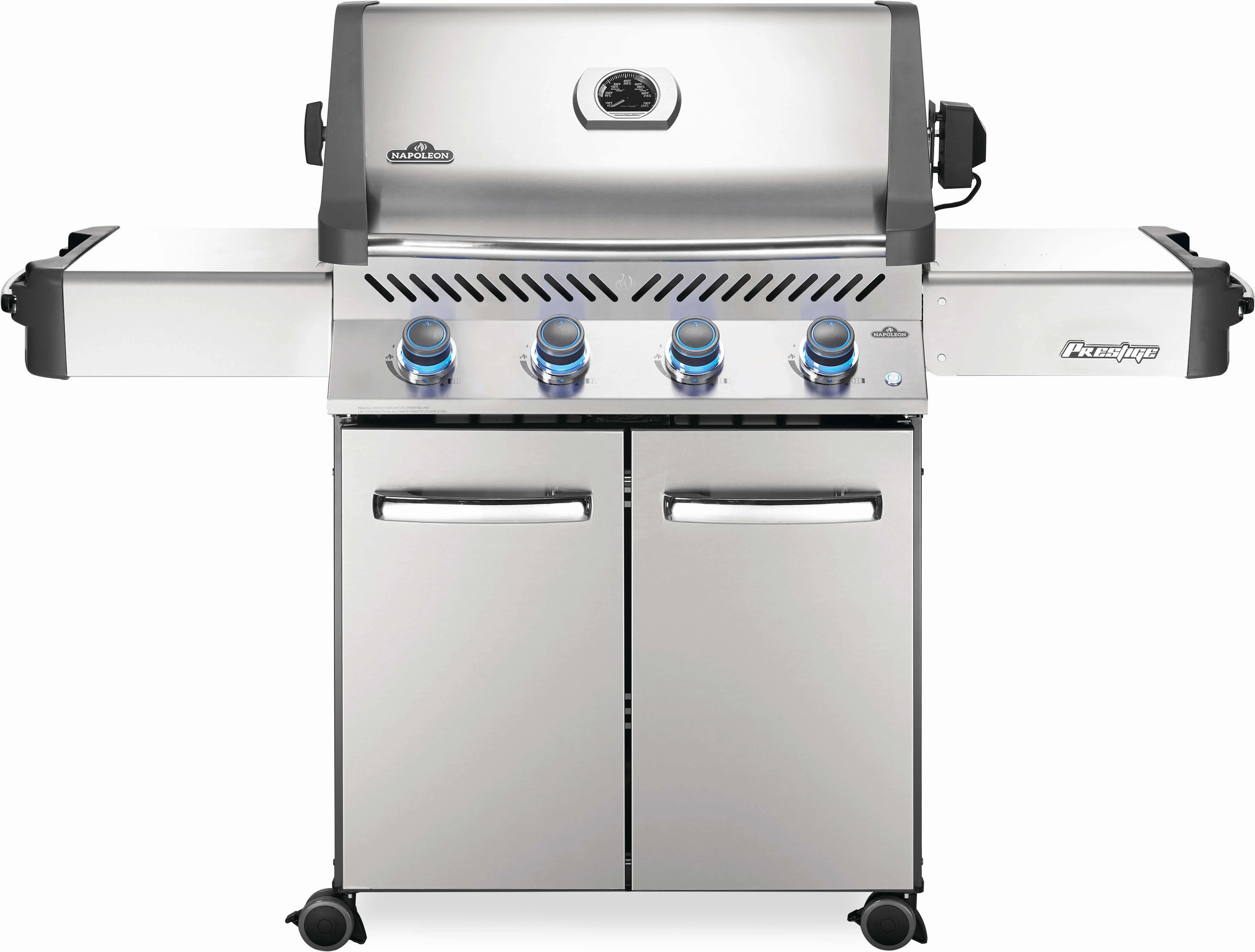 Napoleon Prestige 500 RSIB Stainless Steel Natural Gas Grill w/ Infrared Side & Rear Burners P500RSIBNSS-3