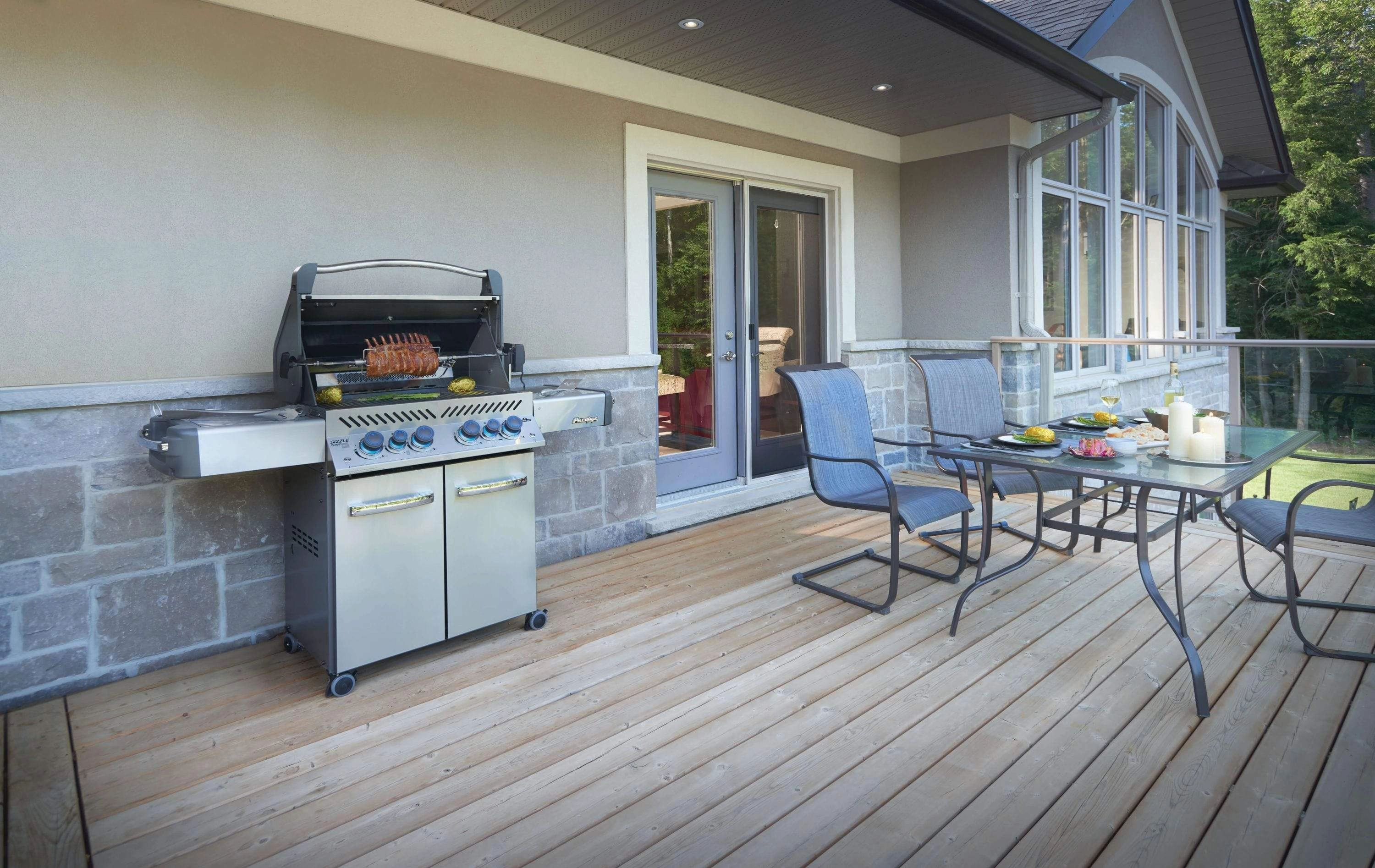 Napoleon Prestige 500 RSIB Stainless Steel Propane Gas Grill w/ Infrared Side & Rear Burners P500RSIBPSS-3
