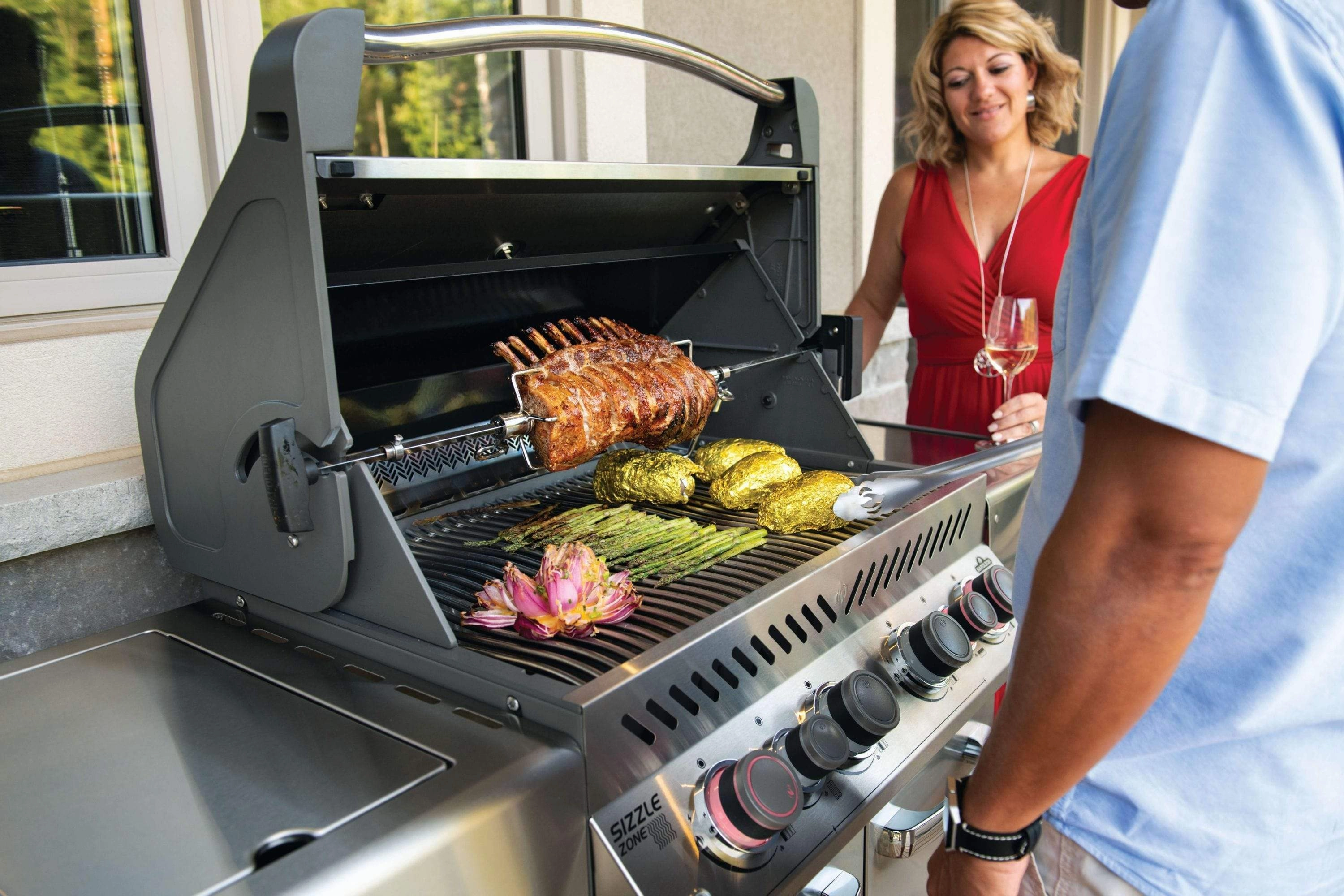 Napoleon Prestige PRO 500 RSIB Propane Gas Grill w/ Infrared Rear & Side Burners PRO500RSIBPSS-3