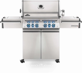 Napoleon Prestige PRO 500 RSIB Propane Gas Grill w/ Infrared Rear & Side Burners PRO500RSIBPSS-3 professional outdoor BBQ grill set