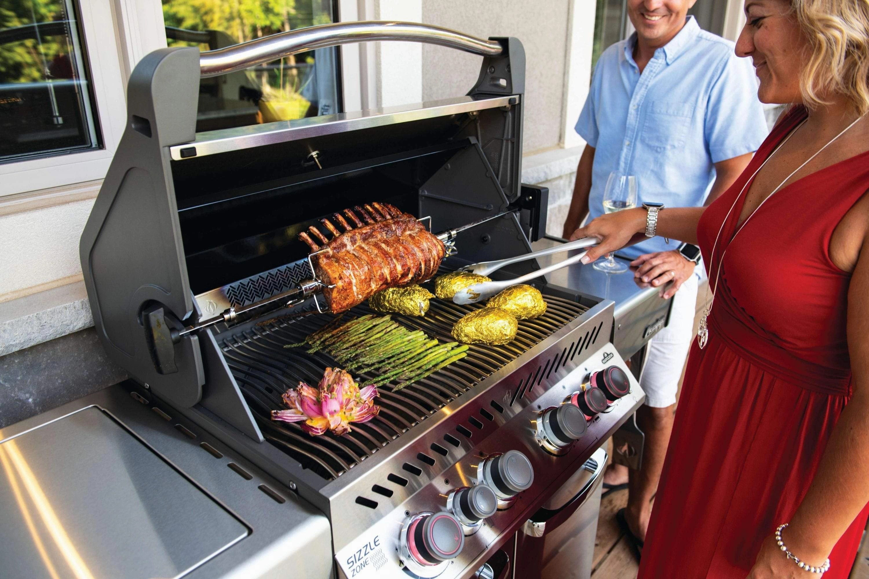 Napoleon Prestige PRO 500 RSIB Propane Gas Grill w/ Infrared Rear & Side Burners PRO500RSIBPSS-3