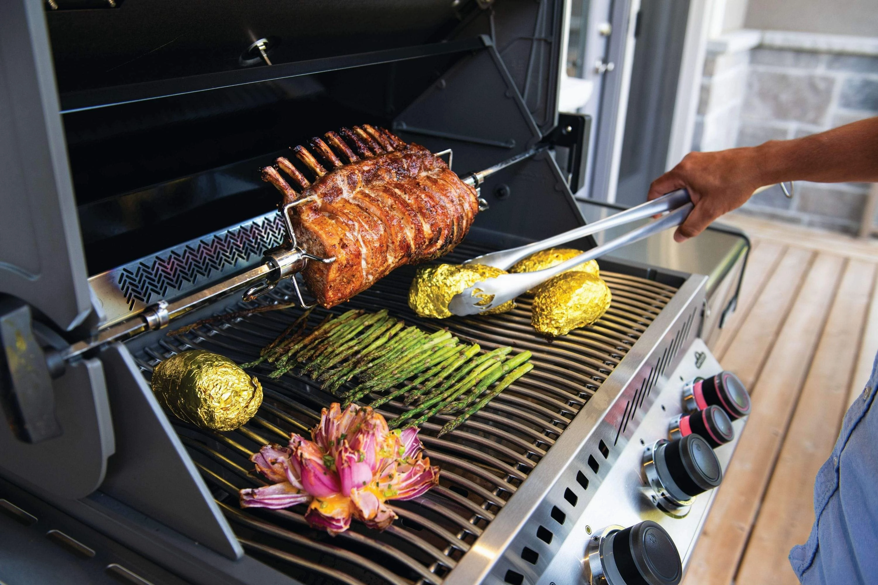 Napoleon Prestige PRO 500 RSIB Propane Gas Grill w/ Infrared Rear & Side Burners PRO500RSIBPSS-3