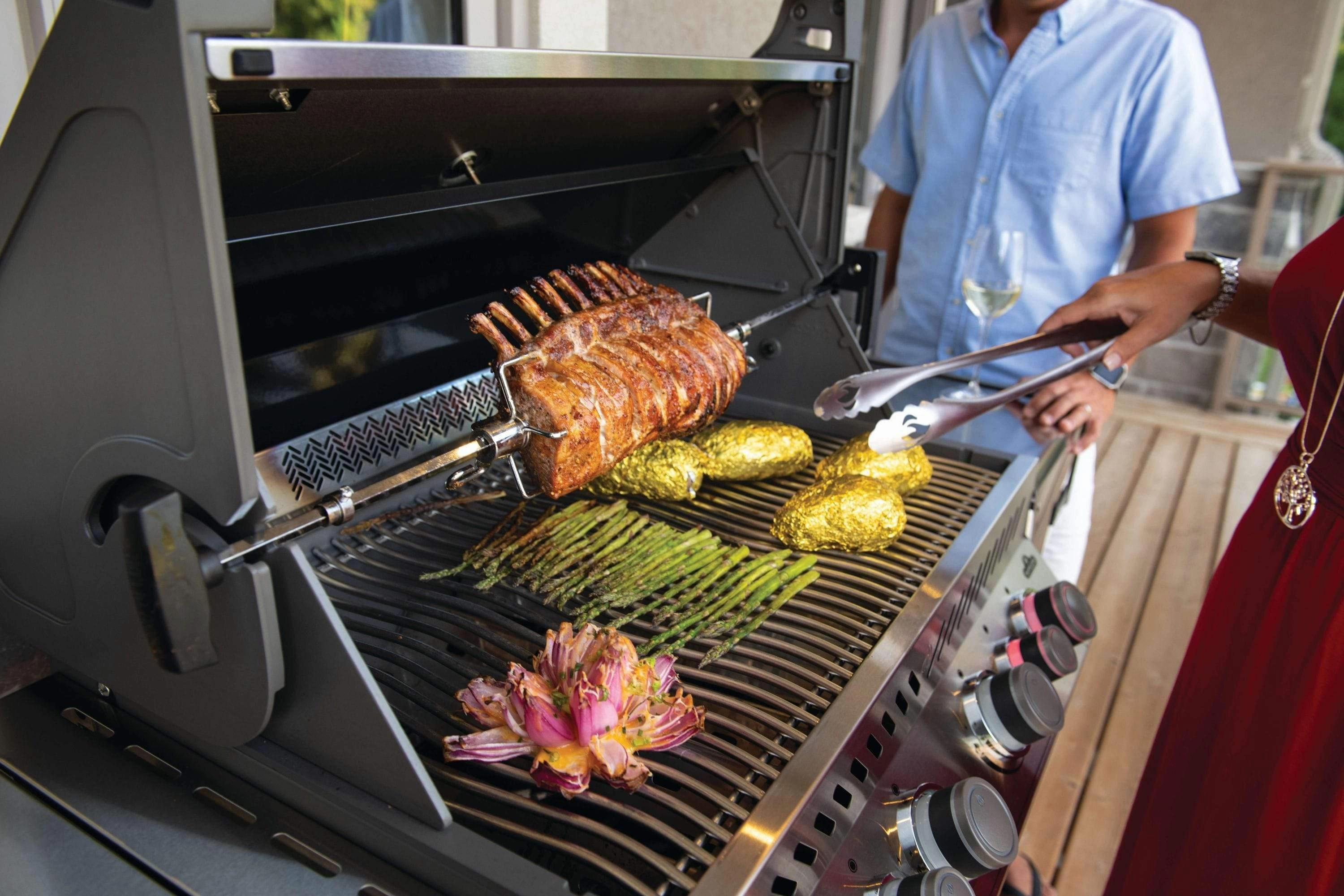 Napoleon Prestige PRO 500 RSIB Propane Gas Grill w/ Infrared Rear & Side Burners PRO500RSIBPSS-3