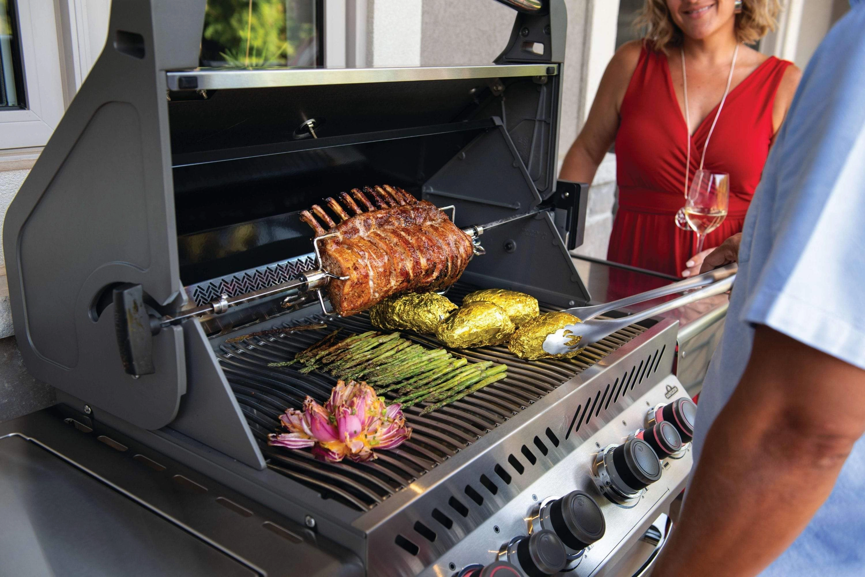 Napoleon Prestige PRO 500 RSIB Propane Gas Grill w/ Infrared Rear & Side Burners PRO500RSIBPSS-3