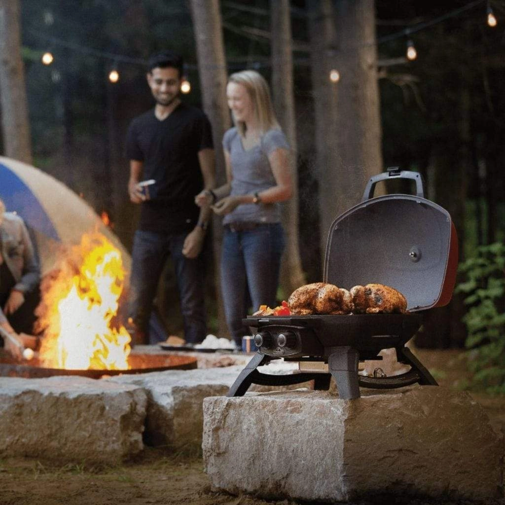 Napoleon TravelQ 285 with Griddle Portable Liquid Propane Gas Grill TQ285-RD-1-A