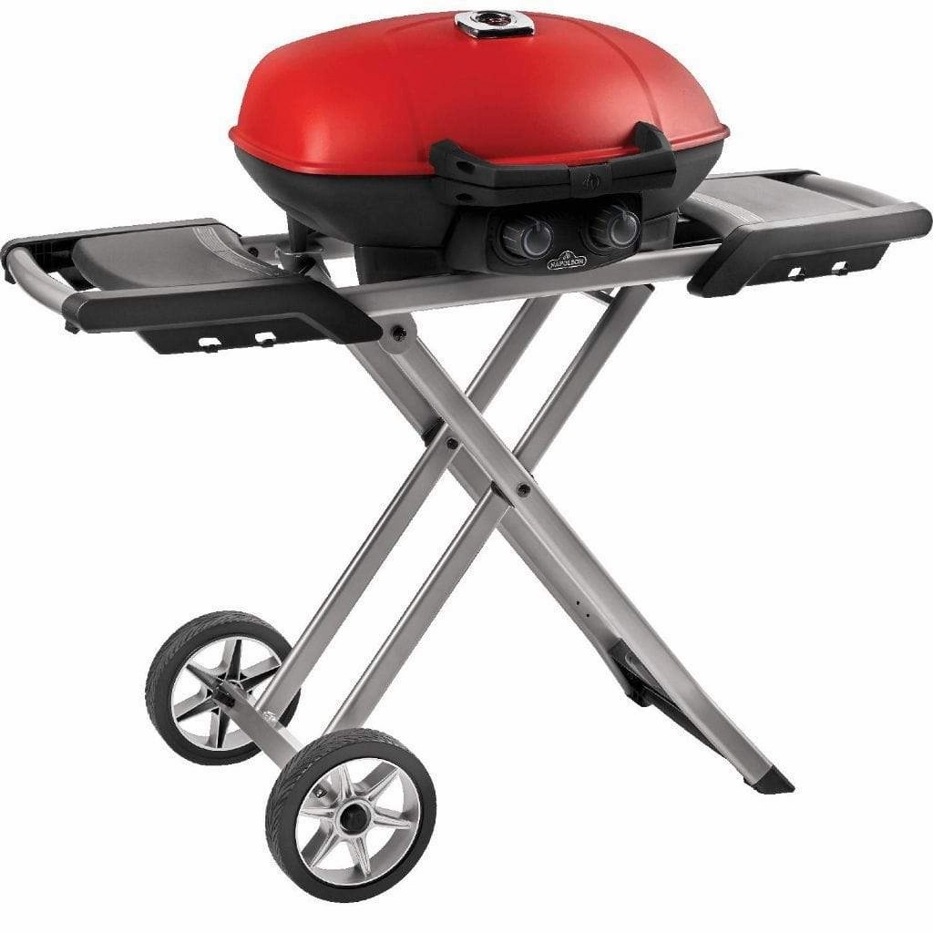 Napoleon TravelQ 285x with Scissor Cart Liquid Propane Portable Gas Grill TQ285X-RD-1-A