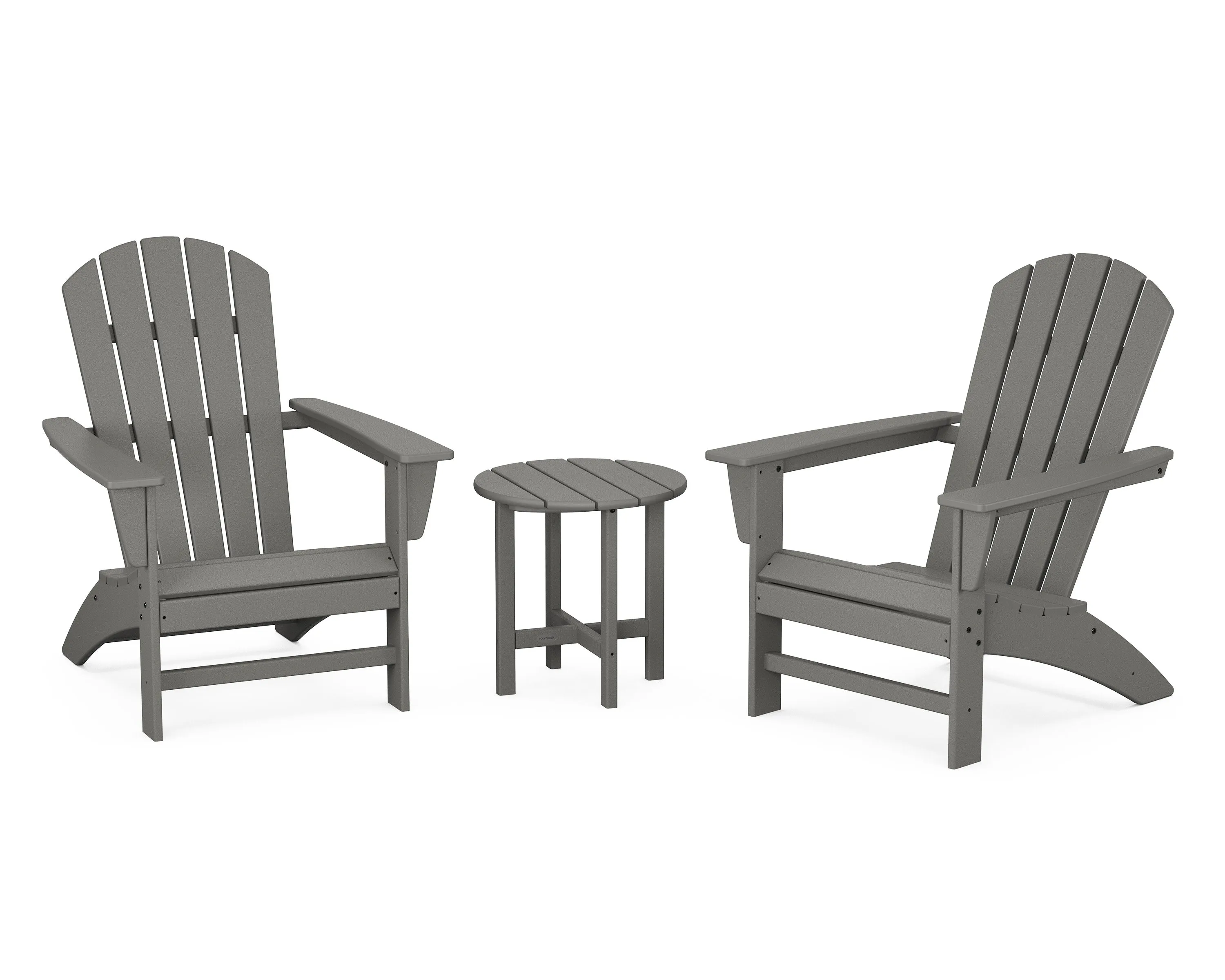 Nautical 3-Piece Adirondack Setoutdoor patio dining furniture set