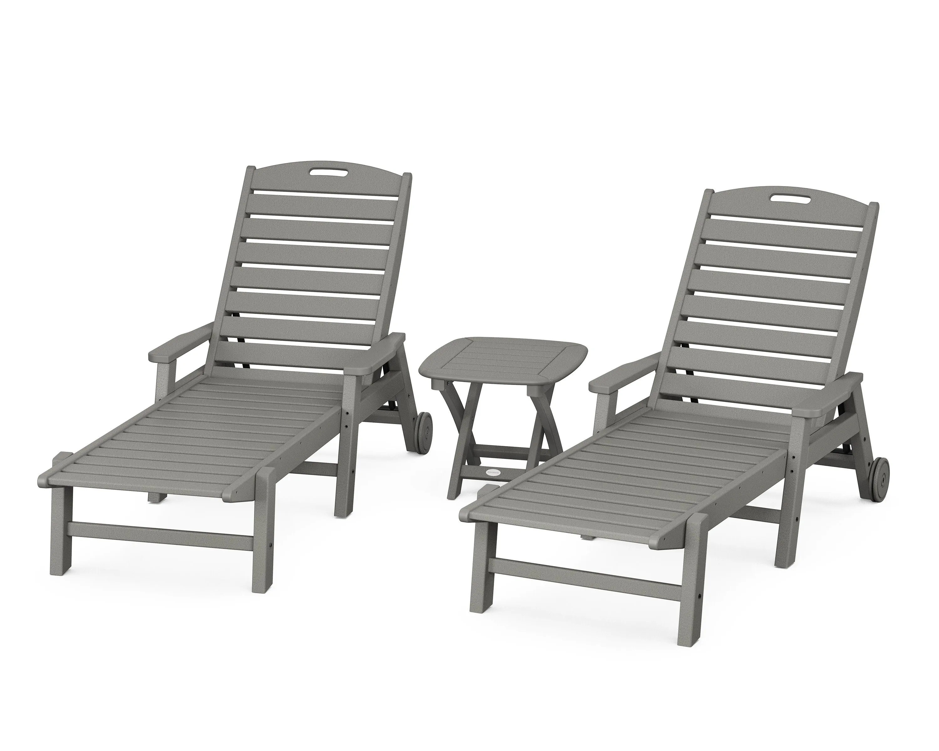 Nautical 3-Piece Chaise Setoutdoor patio dining furniture set