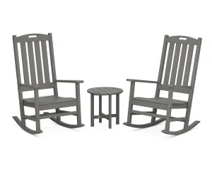 Nautical 3-Piece Porch Rocking Chair Setoutdoor patio dining furniture set