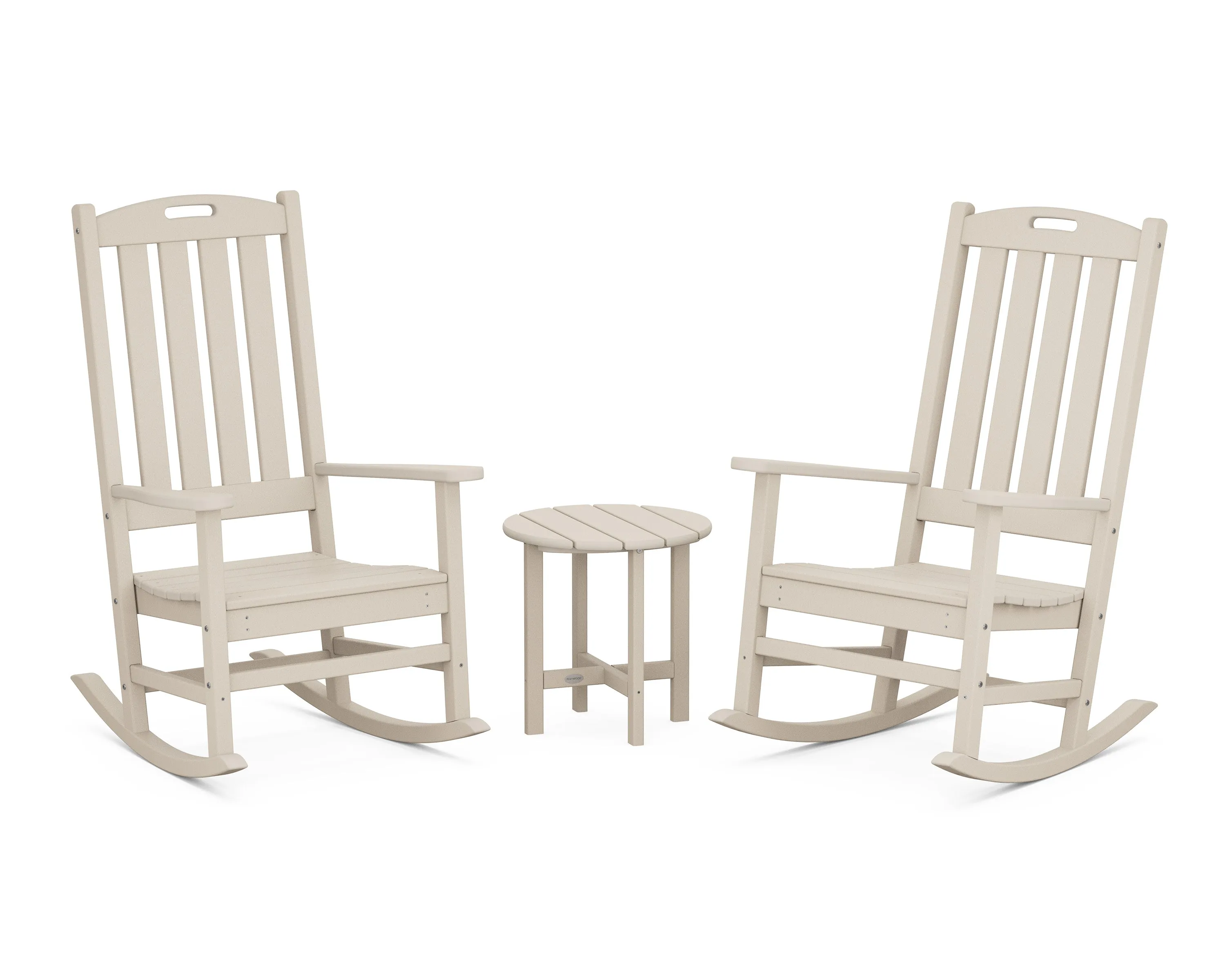 Nautical 3-Piece Porch Rocking Chair Set