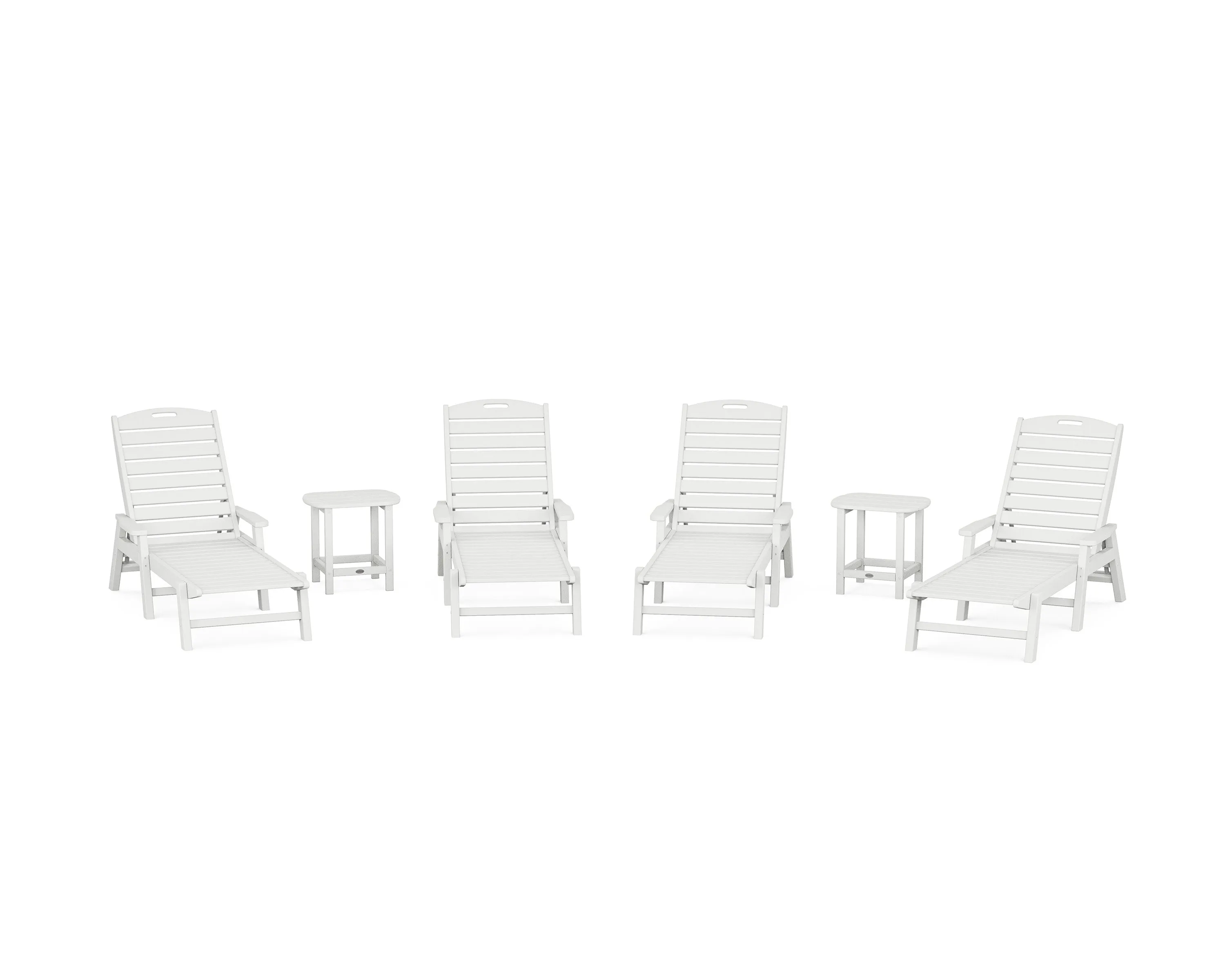 Nautical Chaise 6-Piece Set with Arms