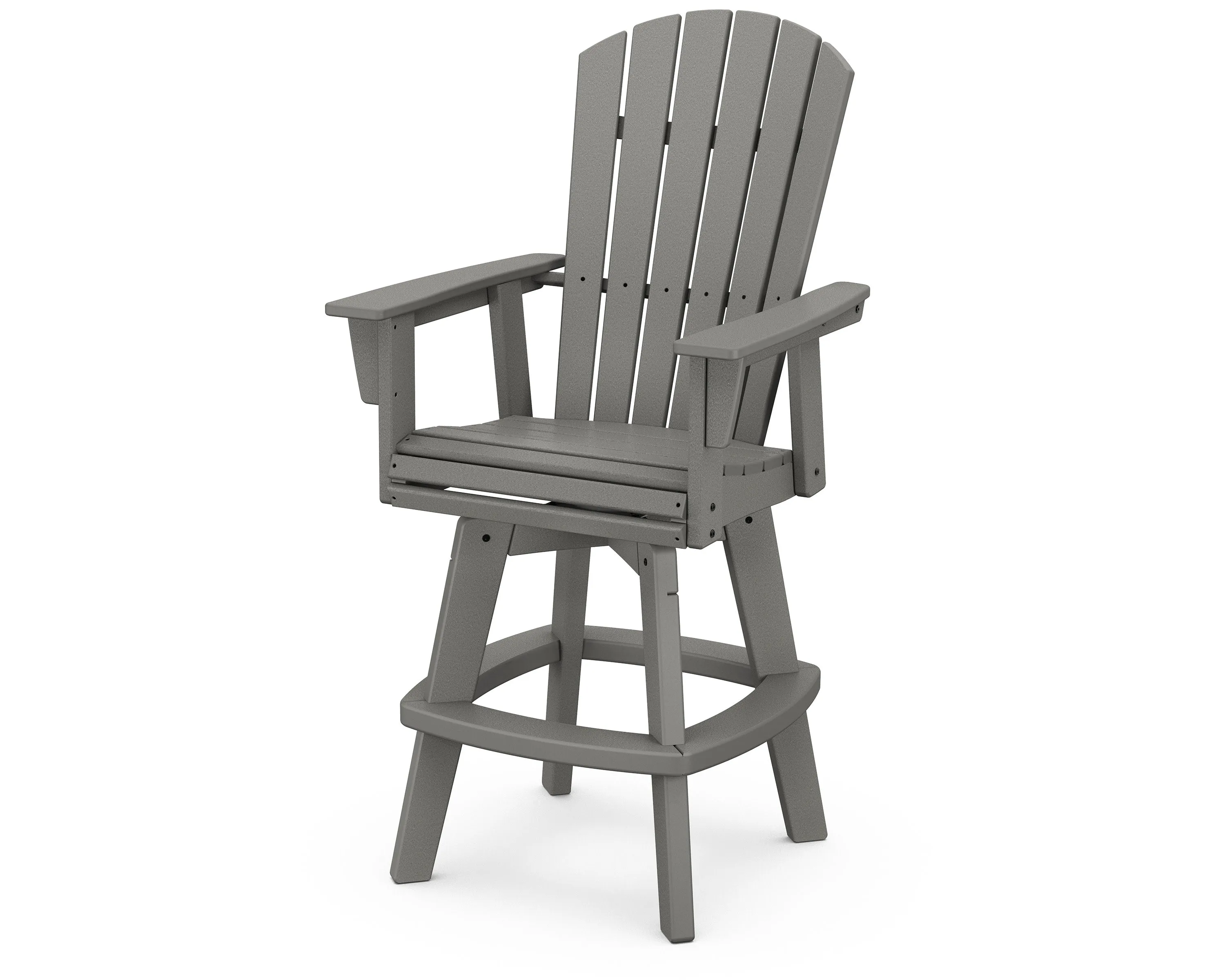 Nautical Curveback Adirondack Swivel Bar Chairoutdoor patio dining furniture set