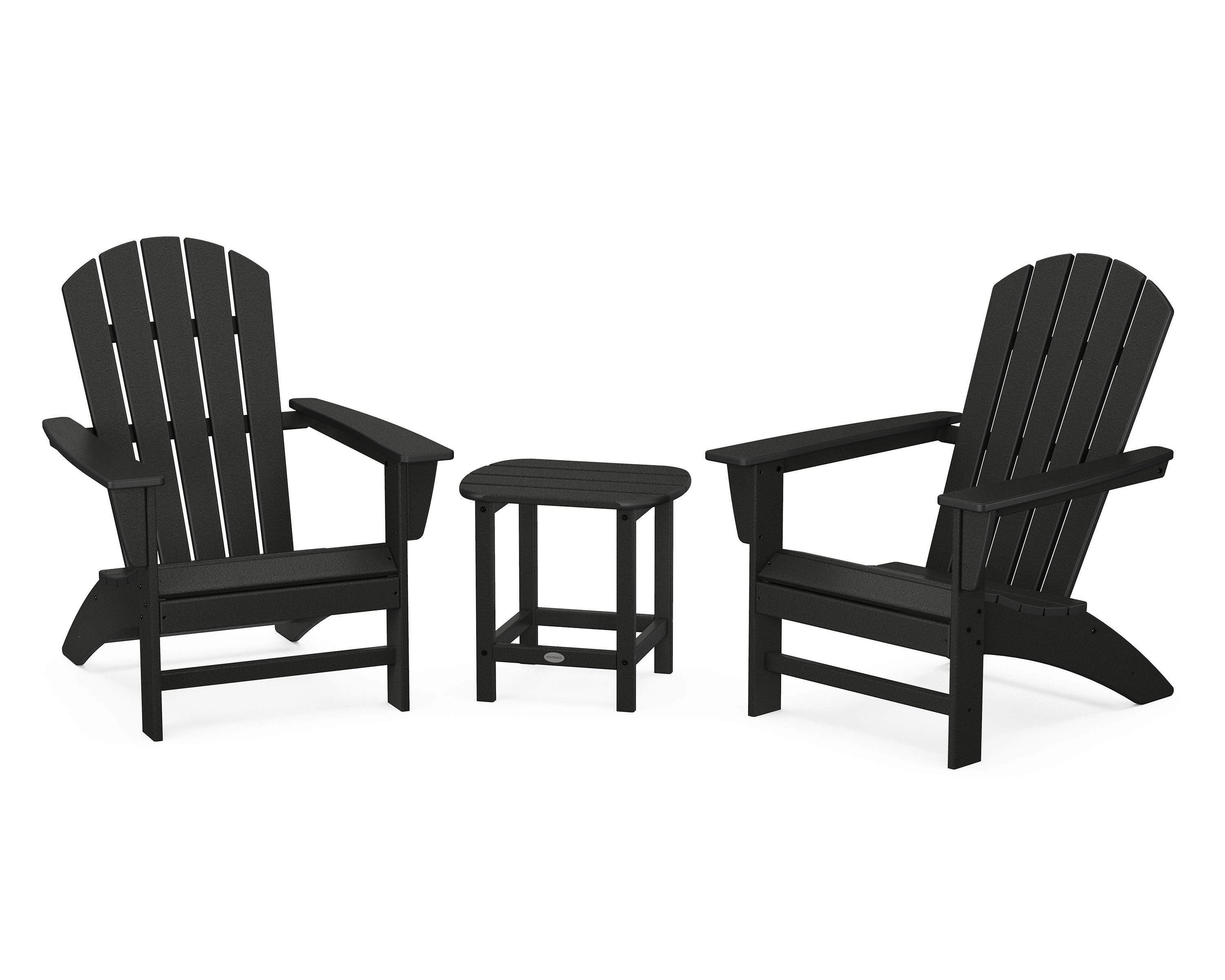 Nautical 3-Piece Adirondack Set with South Beach 18" Side Table