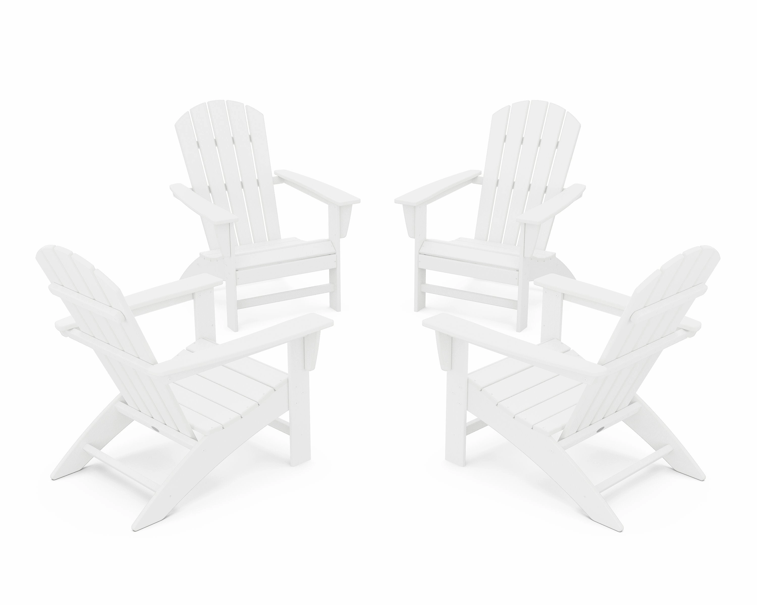 Nautical 4-Piece Adirondack Conversation Set