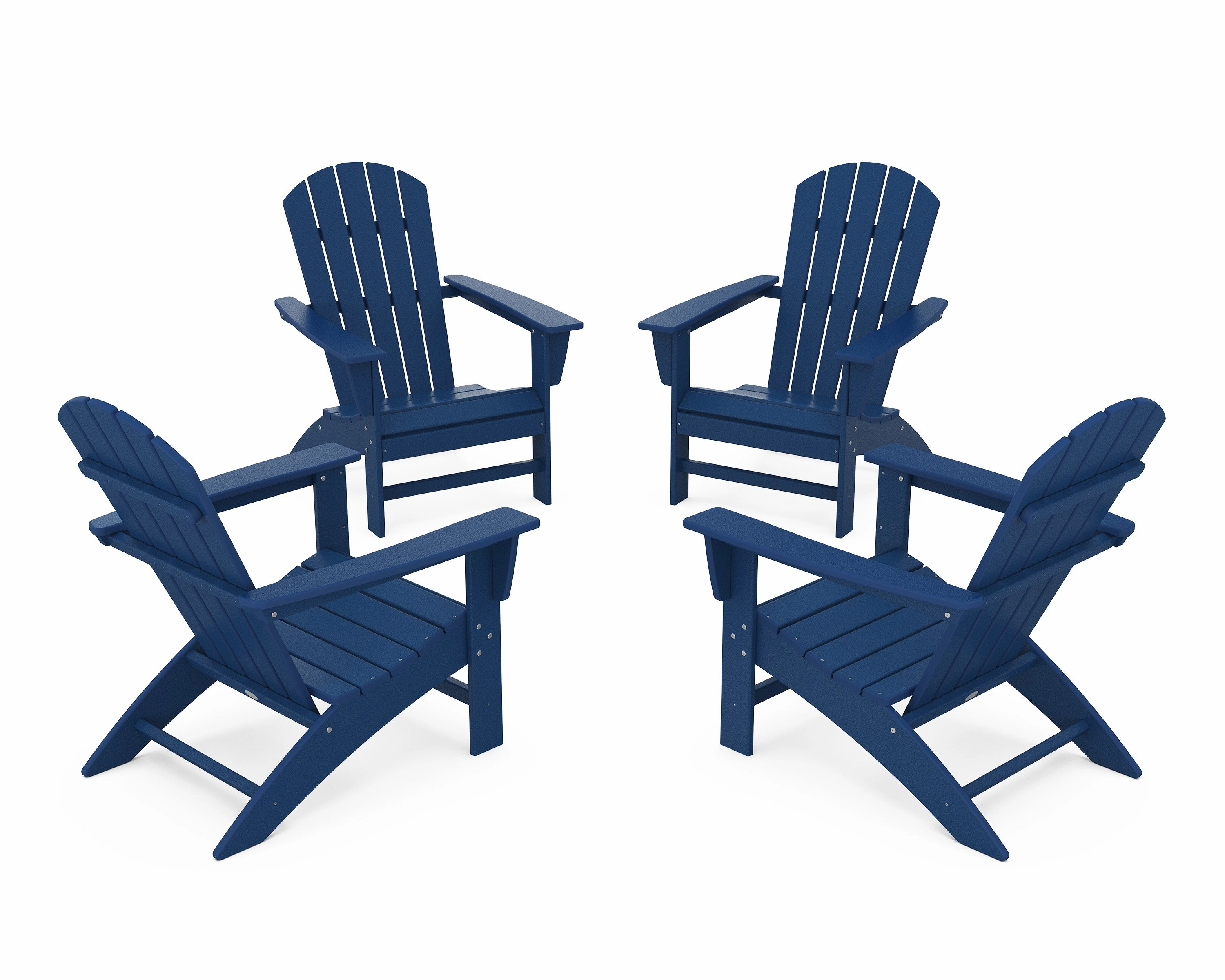 Nautical 4-Piece Adirondack Conversation Set