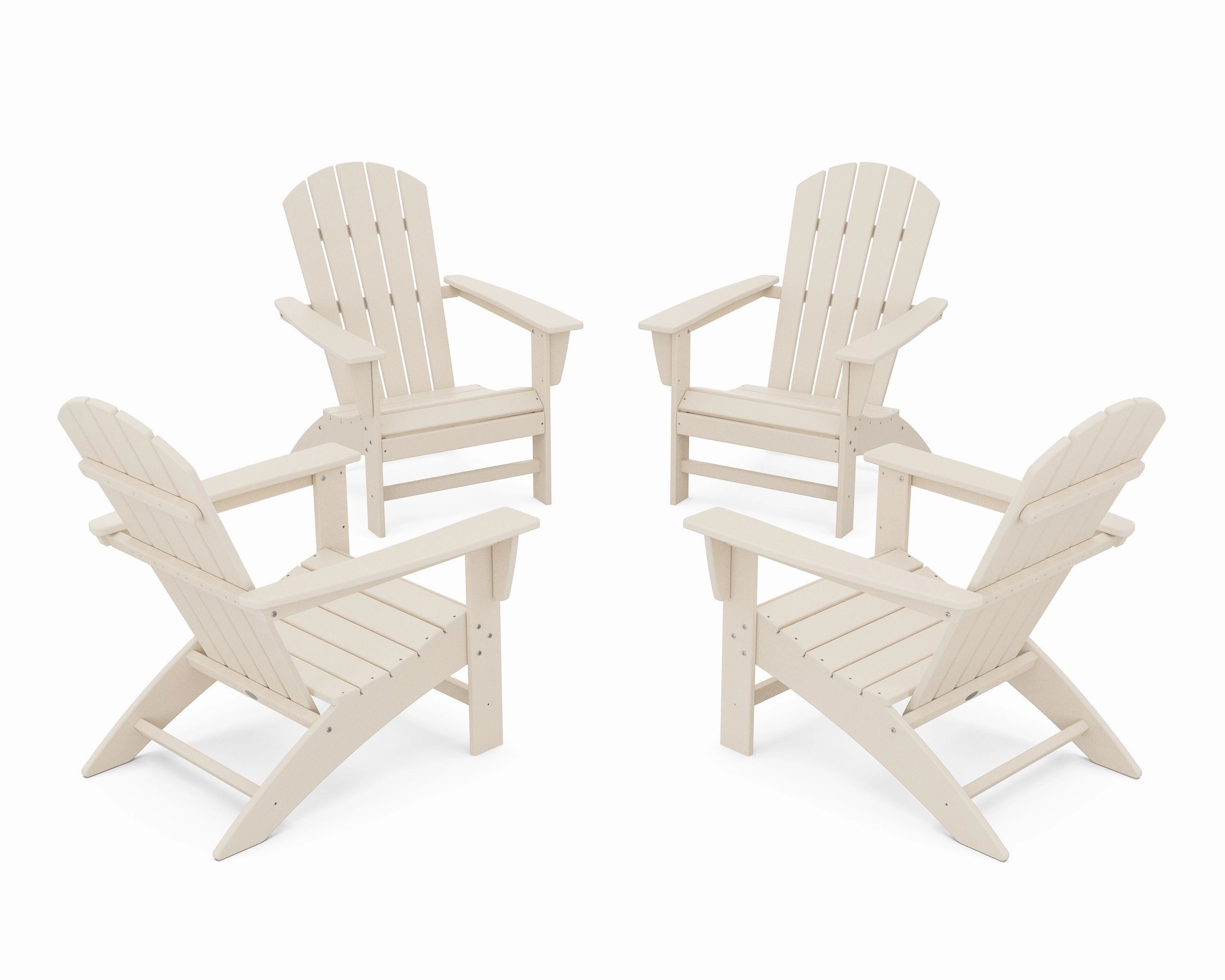 Nautical 4-Piece Adirondack Conversation Set