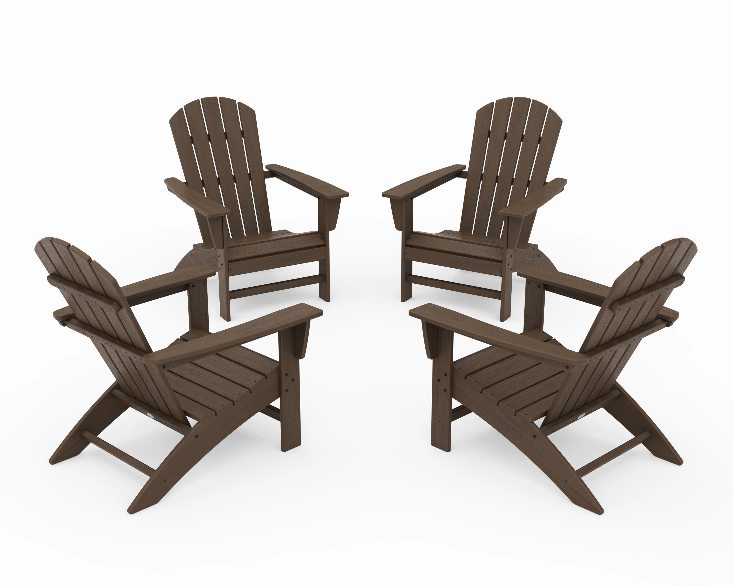 Nautical 4-Piece Adirondack Conversation Set