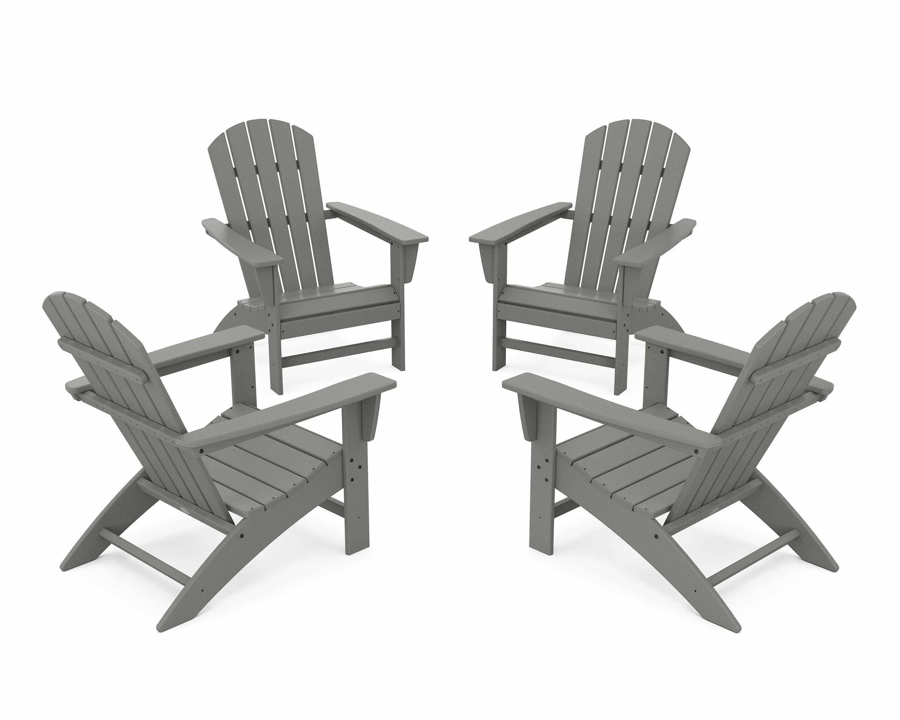 Nautical 4-Piece Adirondack Conversation Setoutdoor patio dining furniture set