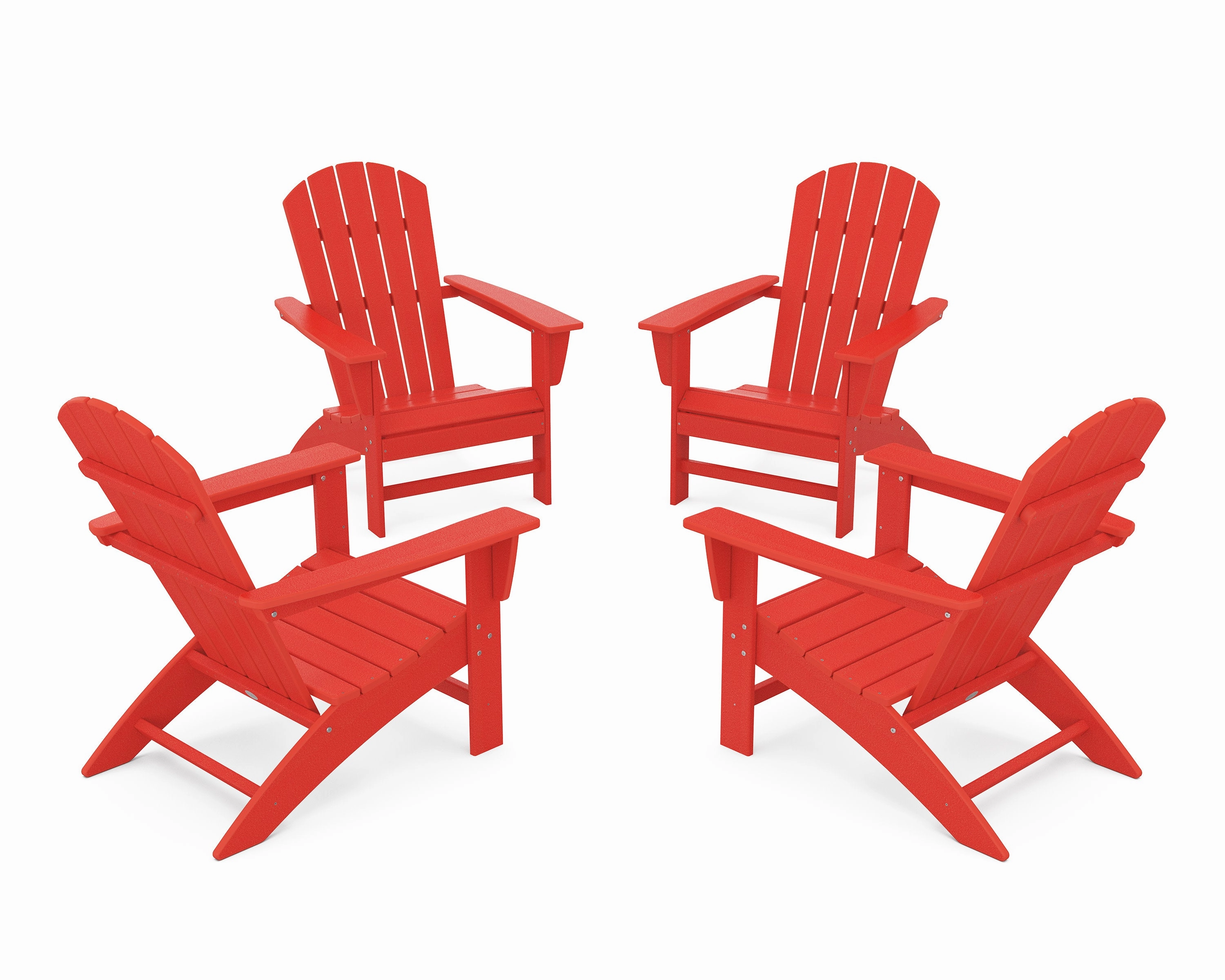 Nautical 4-Piece Adirondack Conversation Set