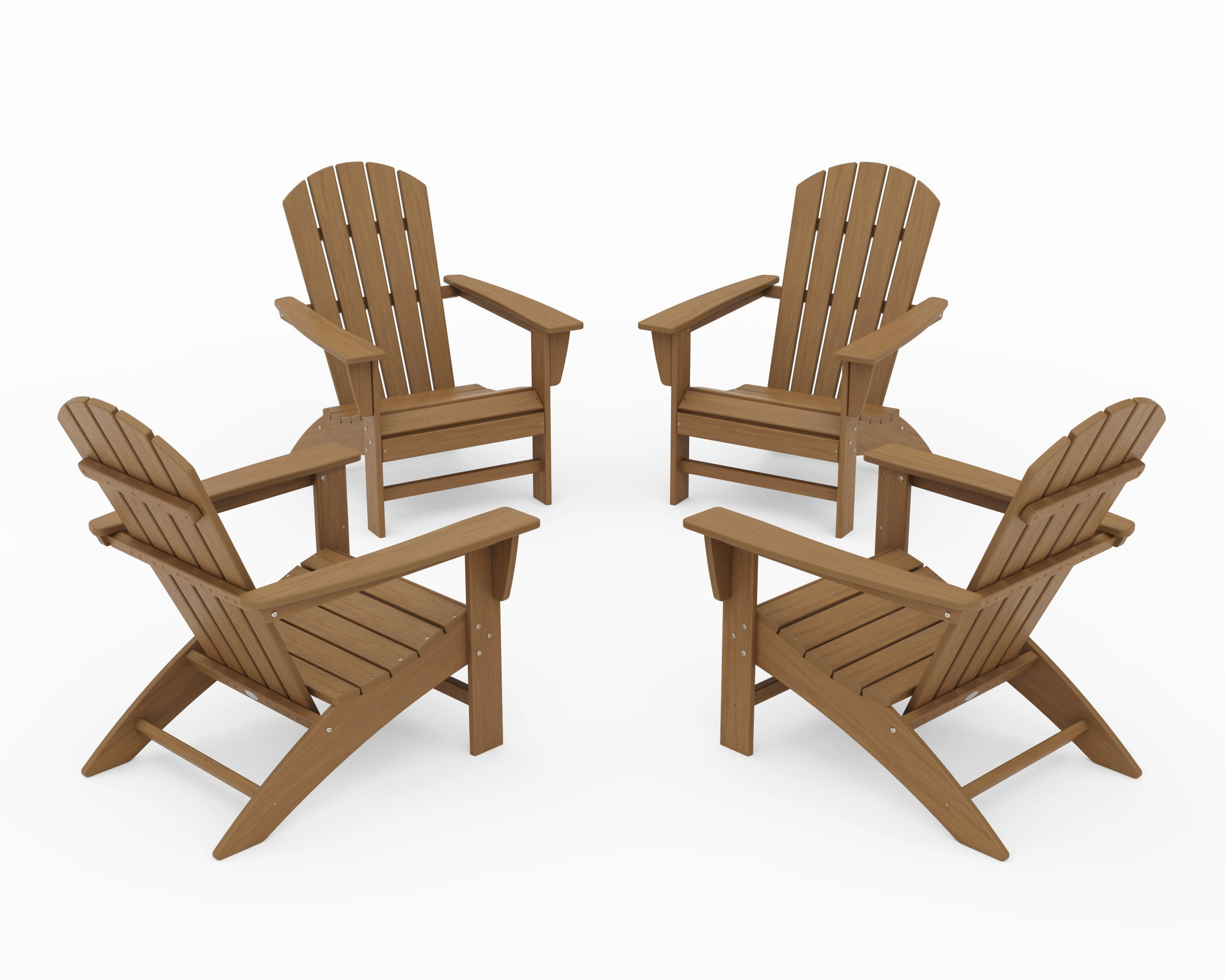 Nautical 4-Piece Adirondack Conversation Set
