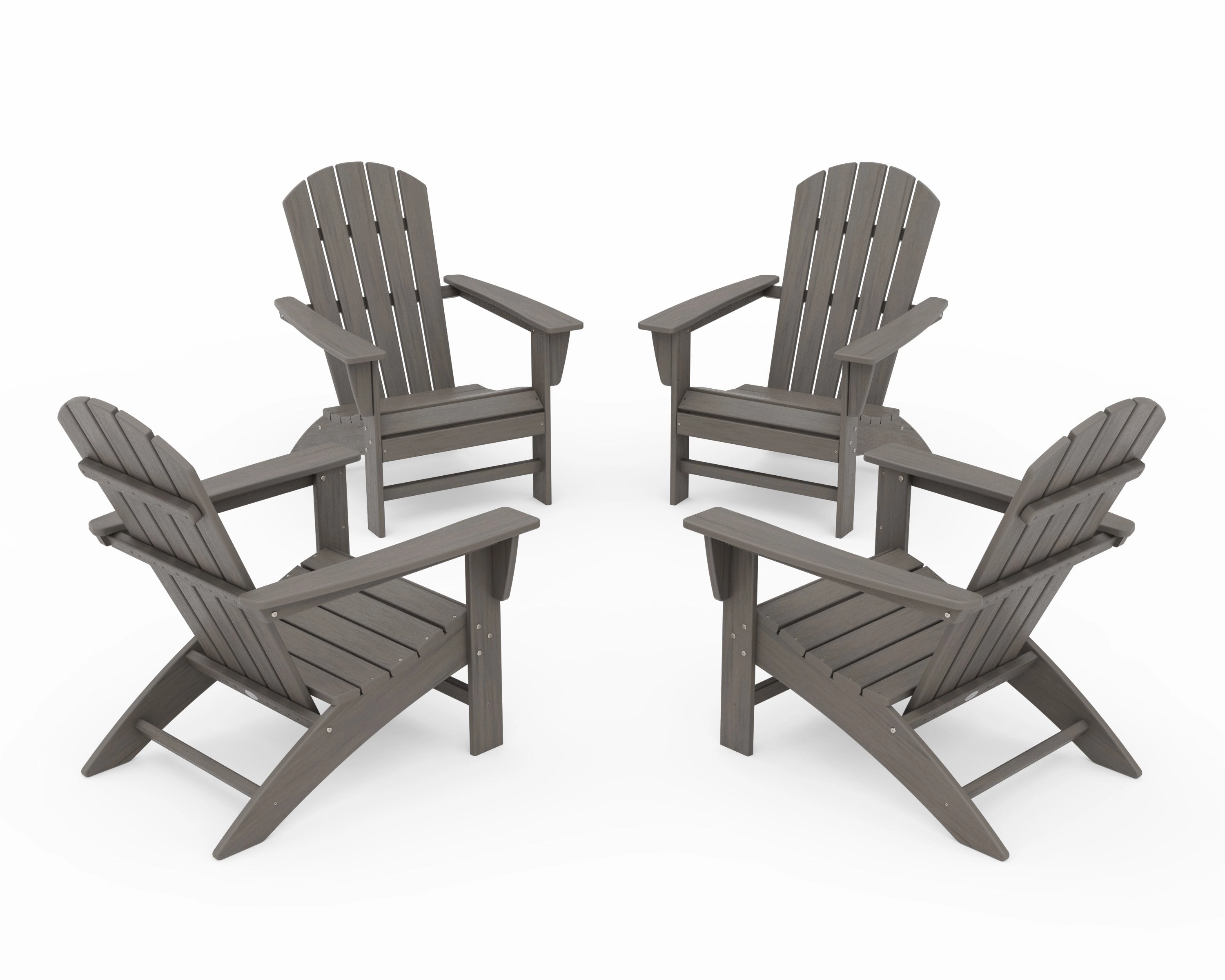 Nautical 4-Piece Adirondack Conversation Set