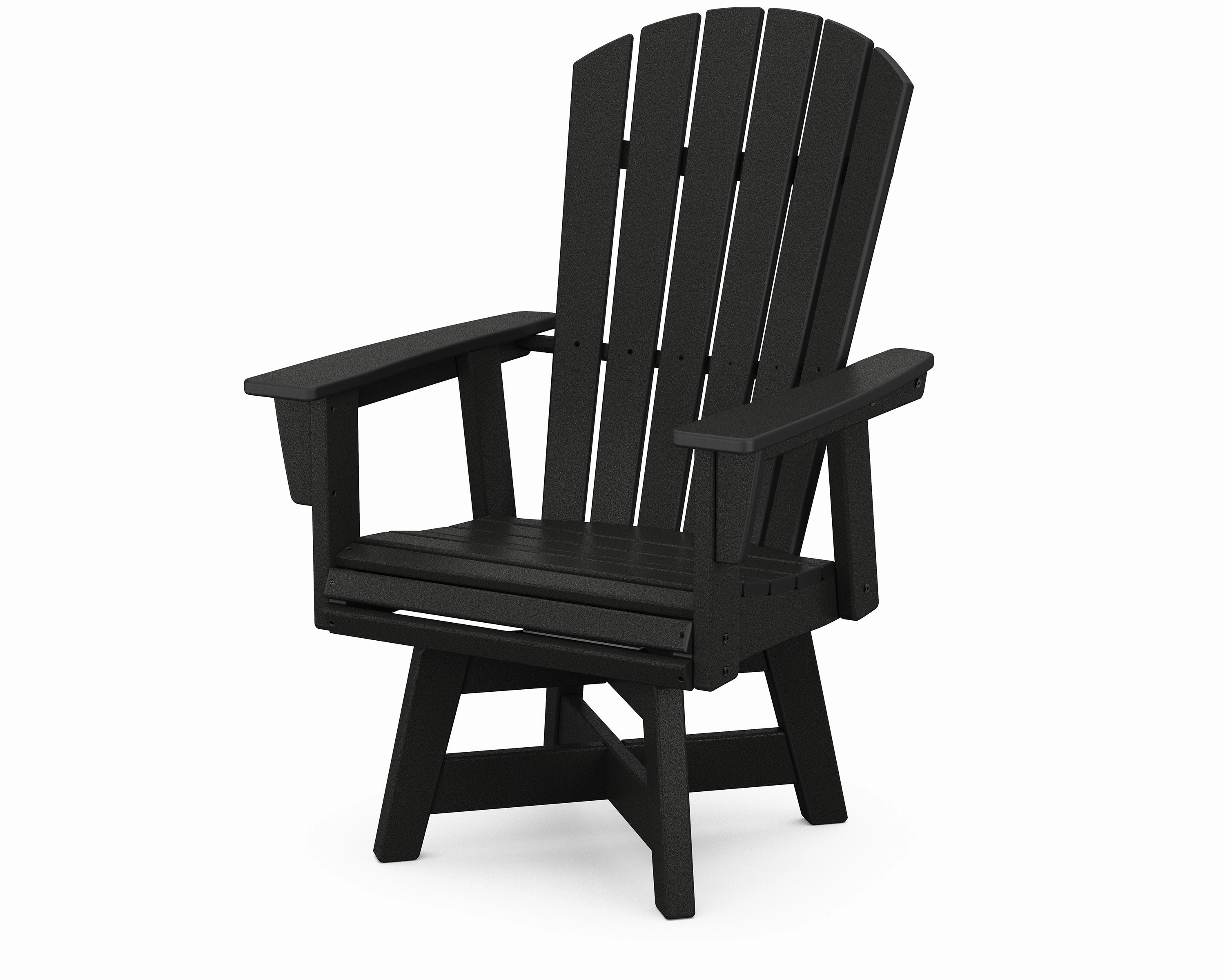 Nautical Curveback Adirondack Swivel Dining Chair