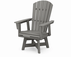 Nautical Curveback Adirondack Swivel Dining Chairoutdoor patio furniture set