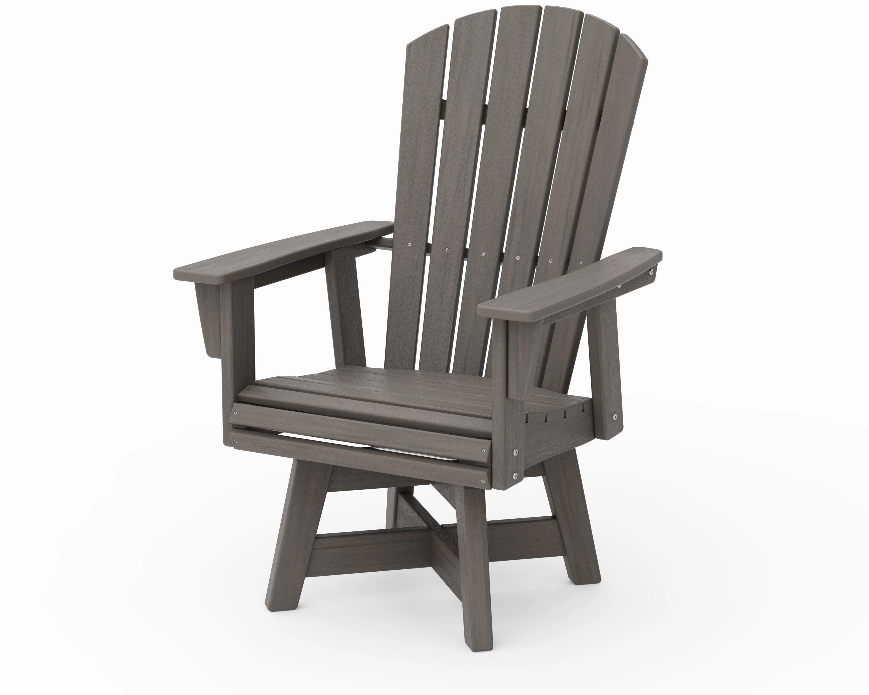 Nautical Curveback Adirondack Swivel Dining Chair