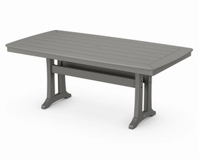 Nautical Trestle 38" x 73" Dining Tableoutdoor patio furniture set