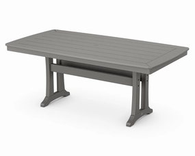 Nautical Trestle 38" x 73" Dining Tableoutdoor table for balcony or garden