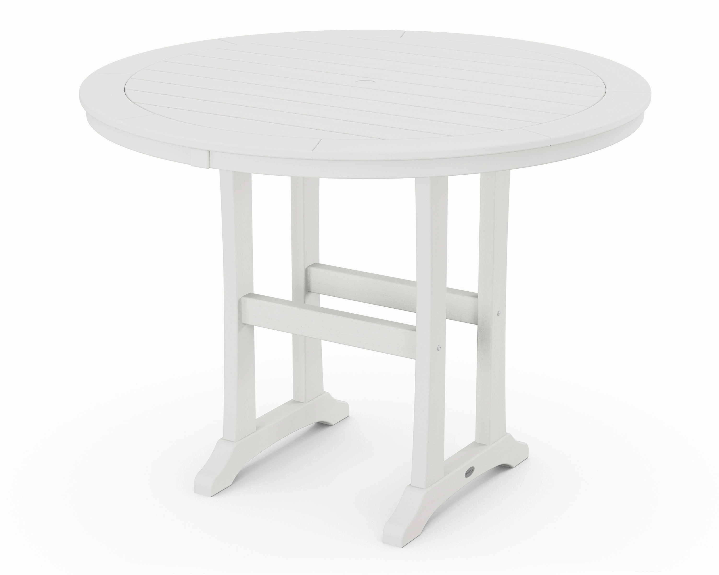 Nautical Trestle 48" Round Counter Table