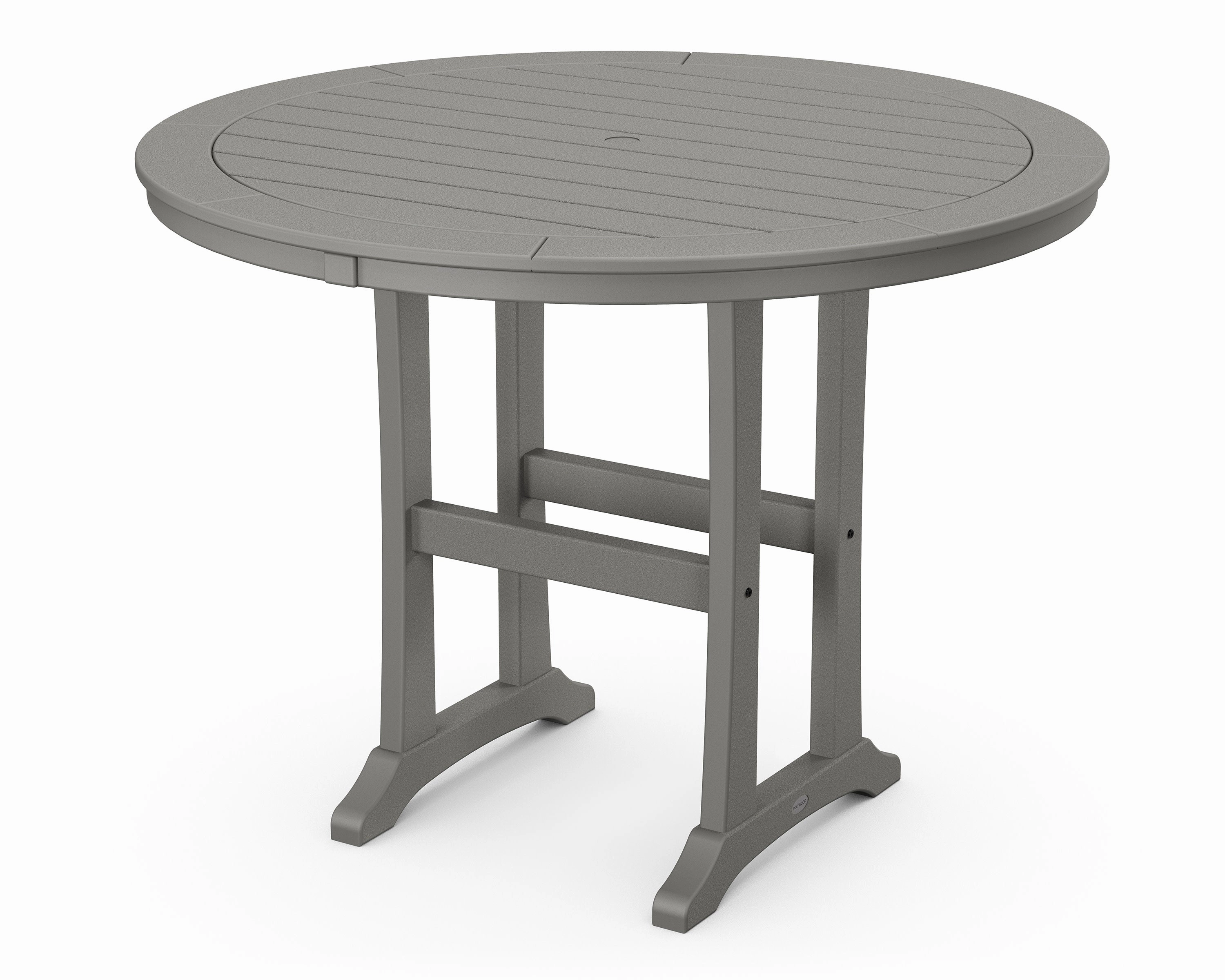 Nautical Trestle 48" Round Counter Tableoutdoor patio furniture set
