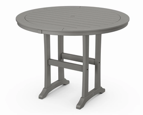 Nautical Trestle 48" Round Counter Tableoutdoor patio furniture set