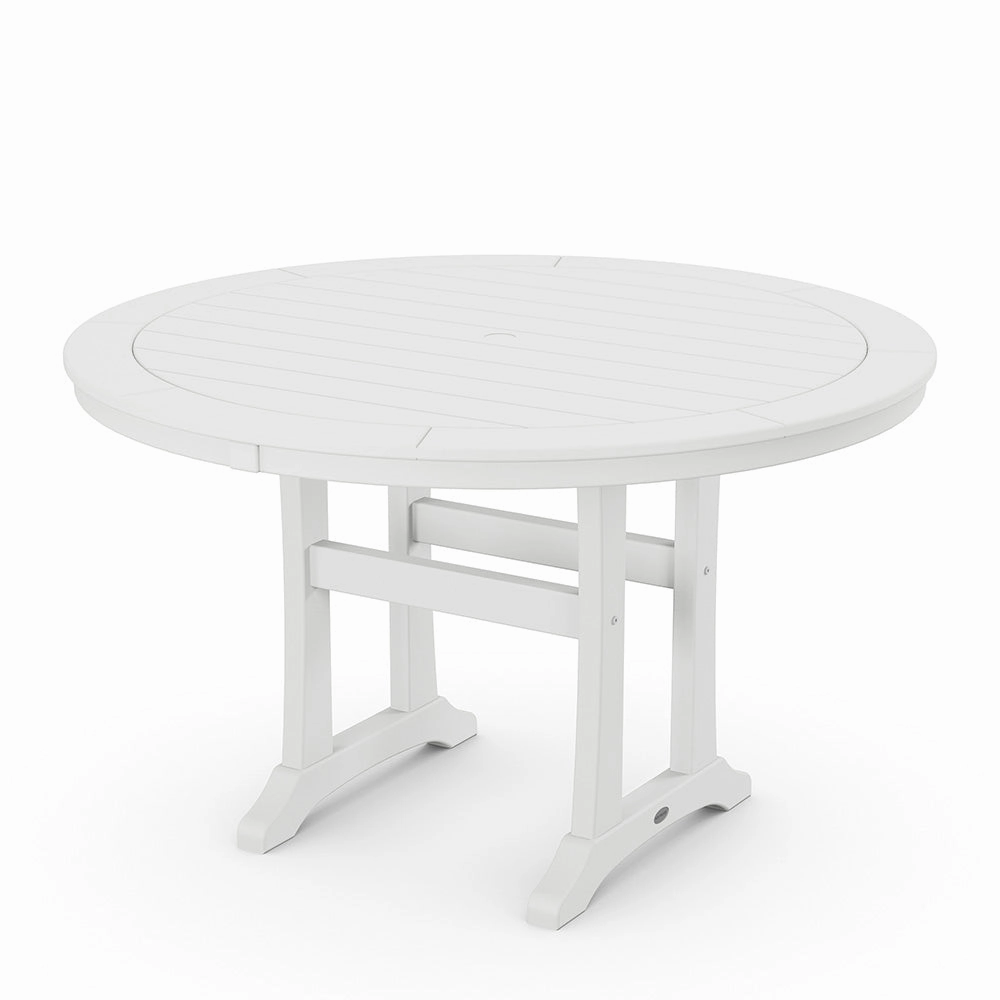 Nautical Trestle 48" Round Dining Table