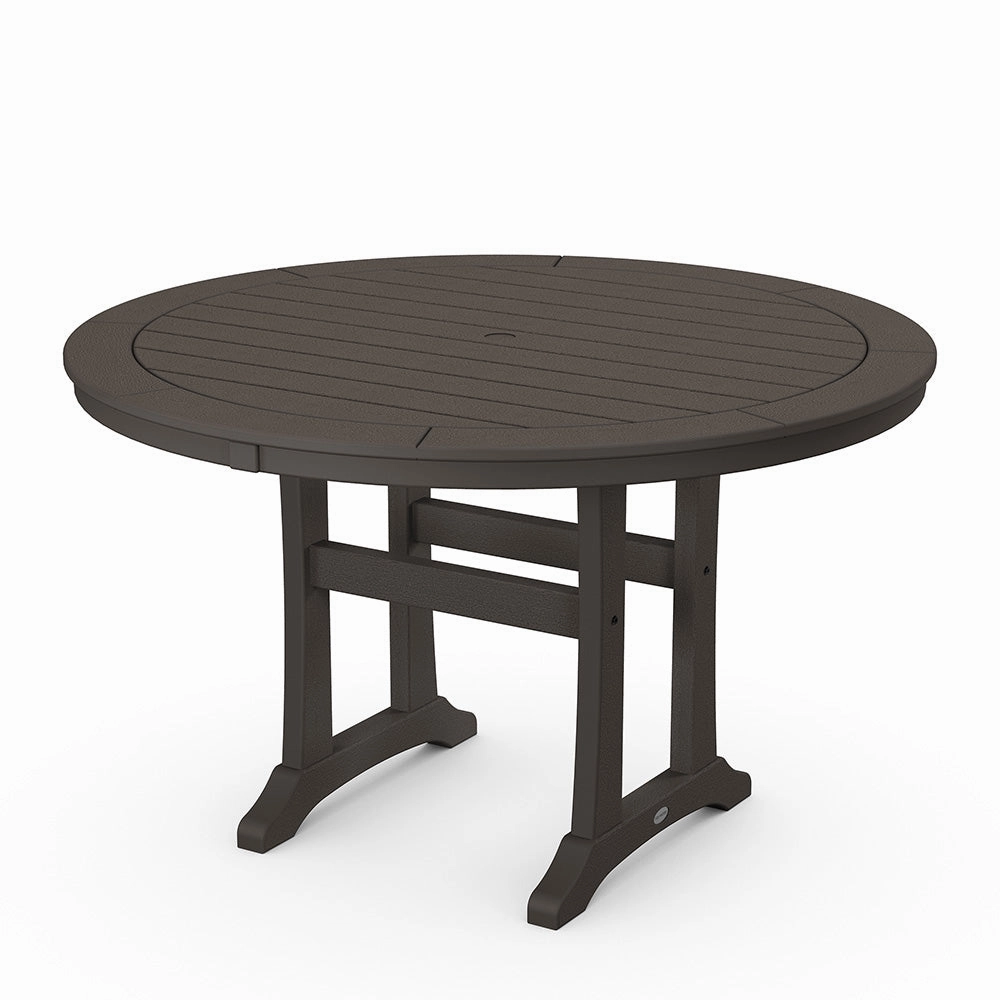 Nautical Trestle 48" Round Dining Table