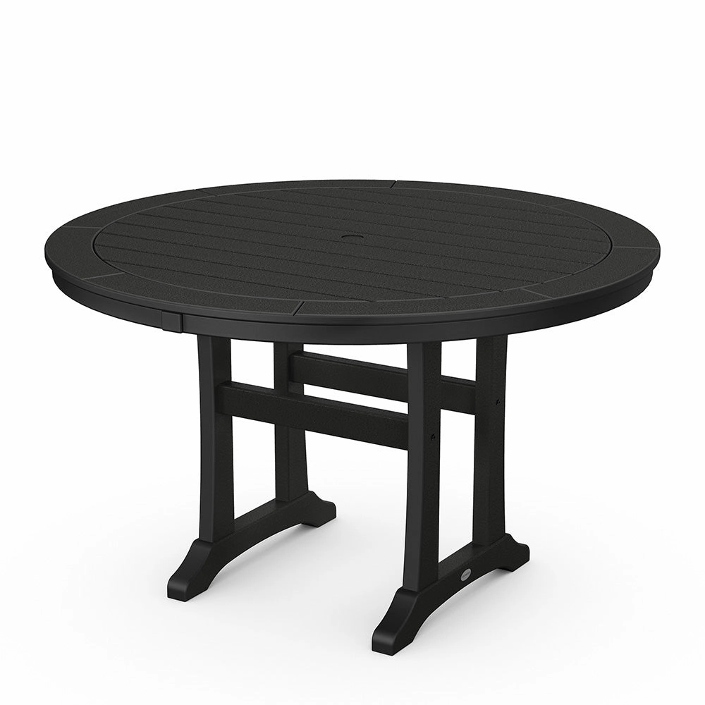 Nautical Trestle 48" Round Dining Table