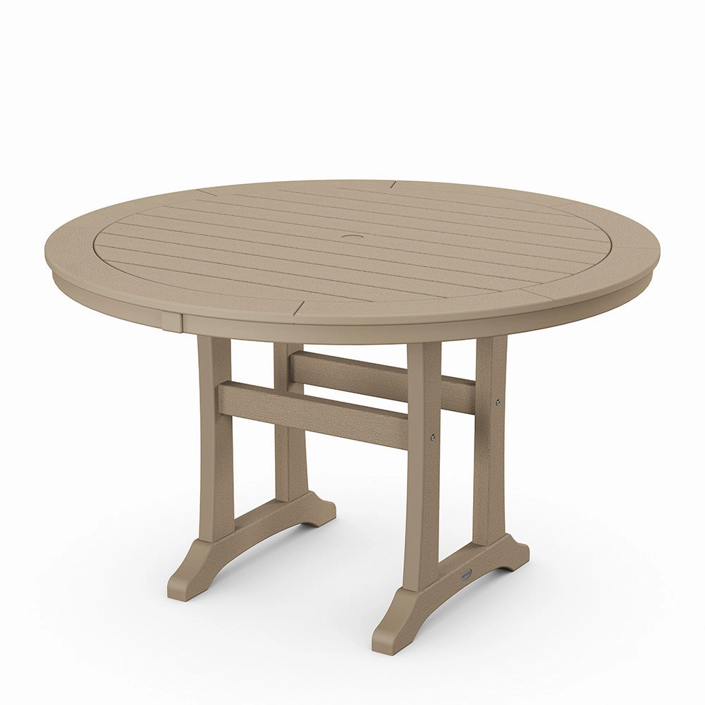 Nautical Trestle 48" Round Dining Table