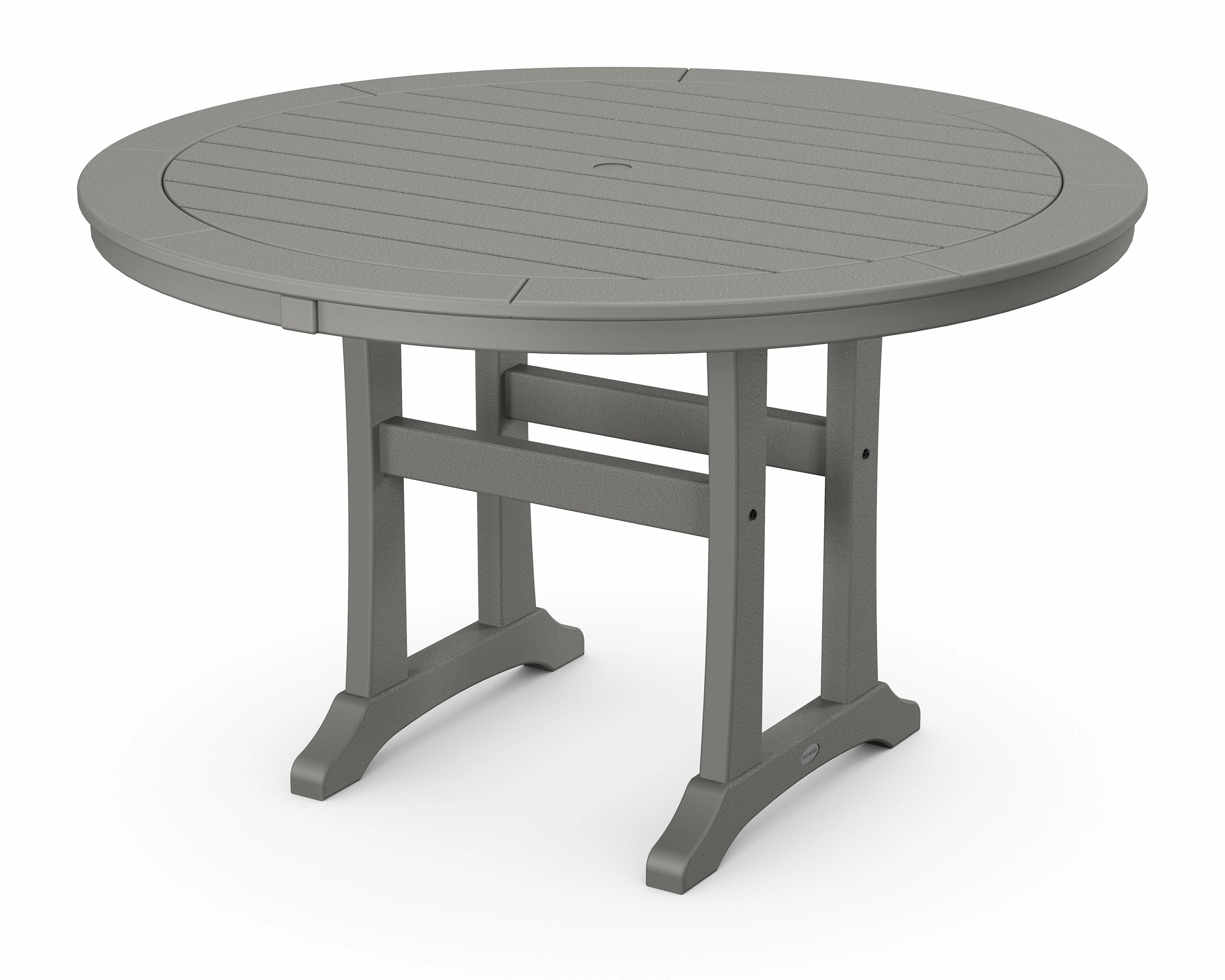 Nautical Trestle 48" Round Dining Tableoutdoor patio furniture set